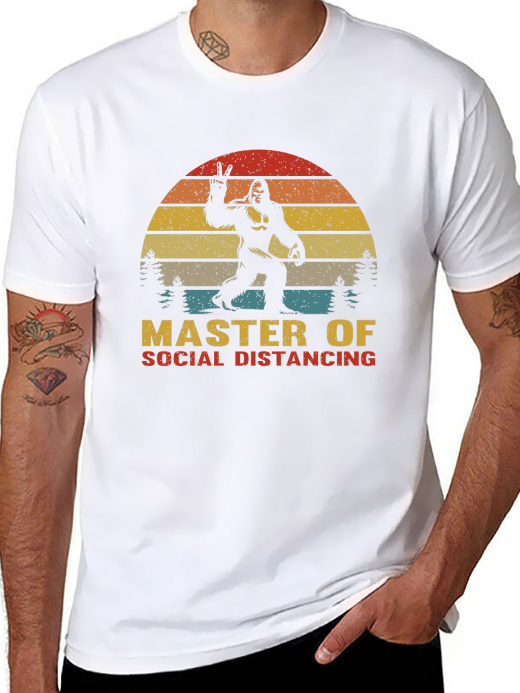 Master of Social Distancing Bigfoot T-Shirt