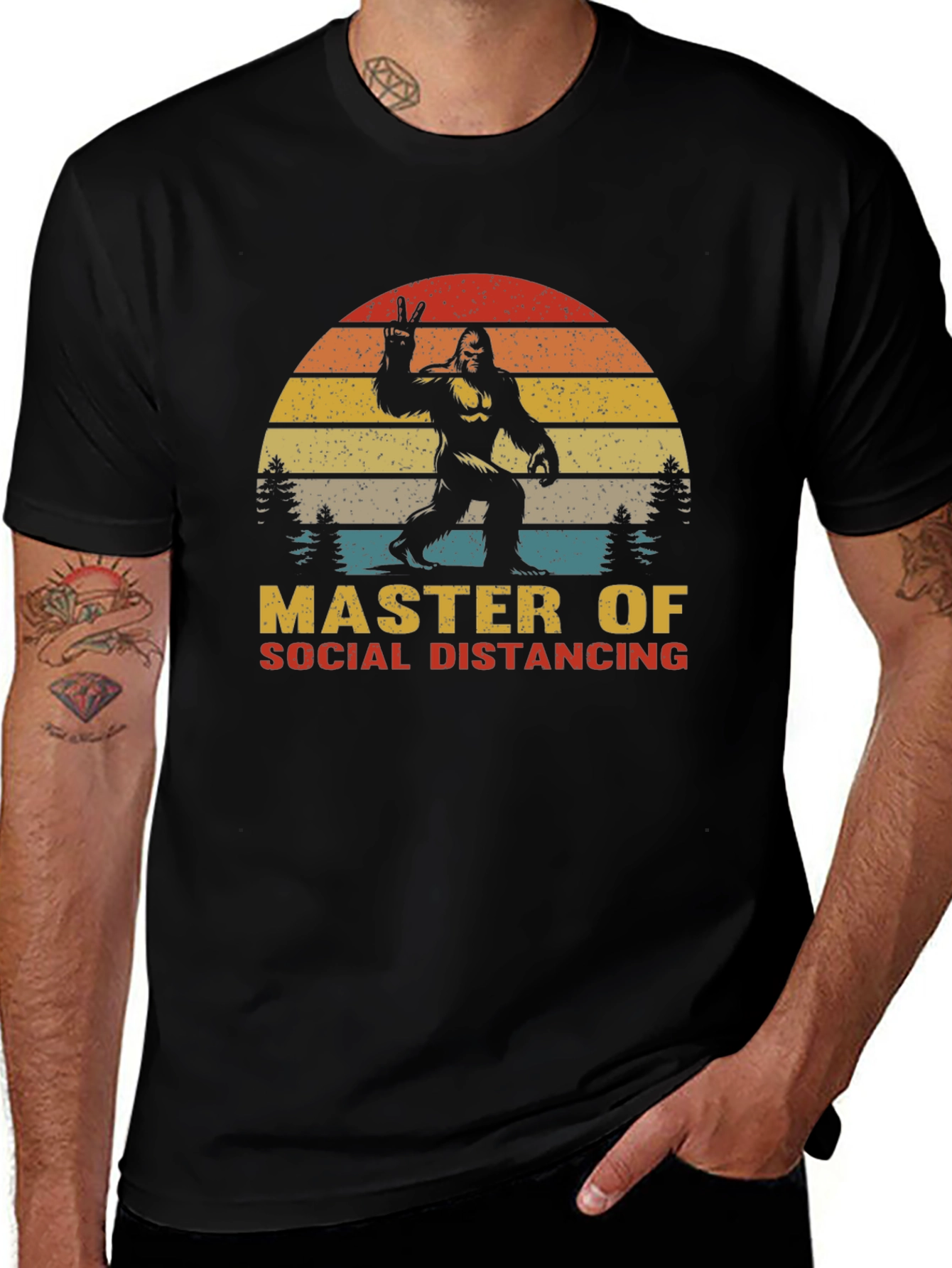 Master of Social Distancing Bigfoot T-Shirt