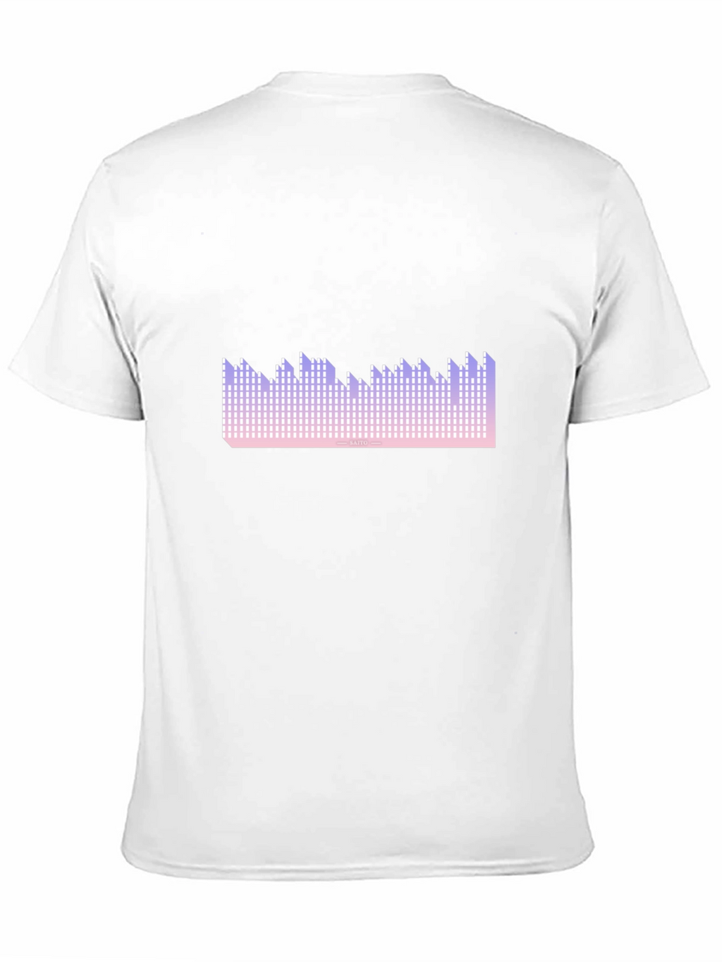 Pixel Wave Graphic Tee - Trendy Design