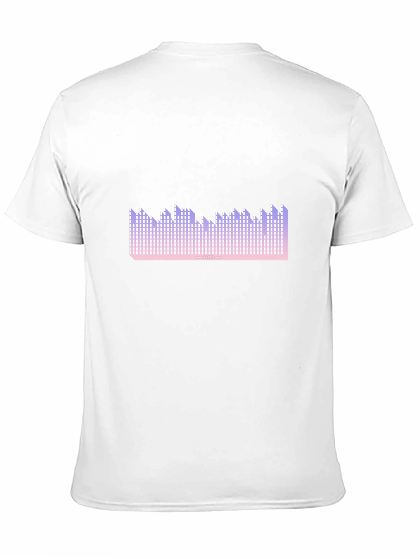 Pixel Wave Graphic Tee - Trendy Design