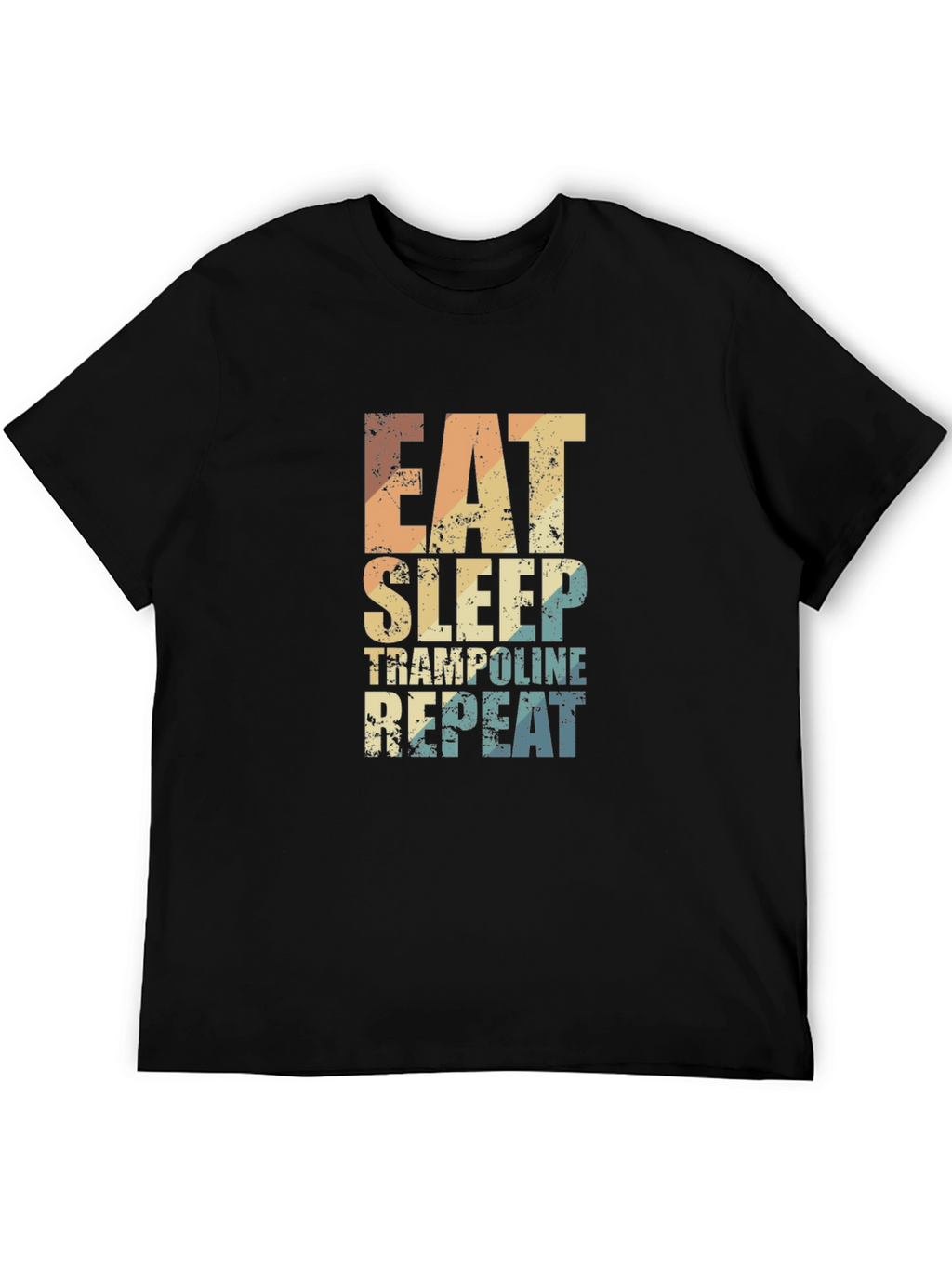Eat Sleep Trampoline Repeat Graphic Tee