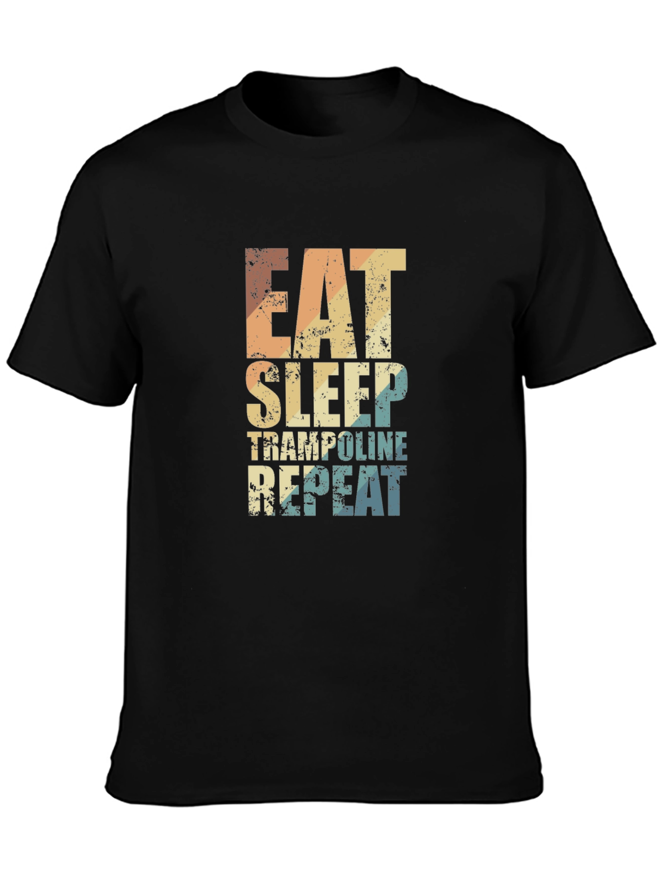 Eat Sleep Trampoline Repeat Graphic Tee