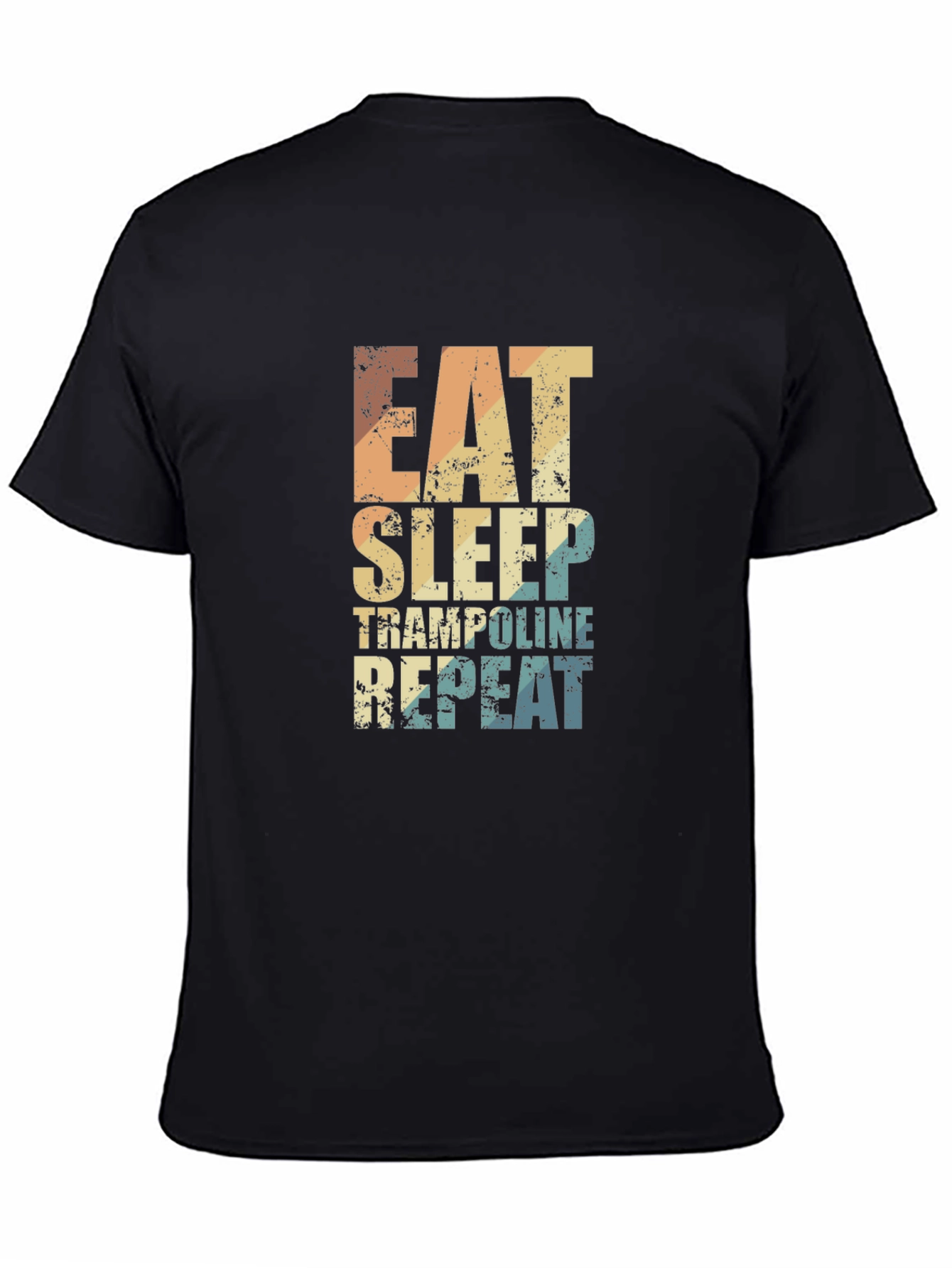 Eat Sleep Trampoline Repeat Graphic Tee