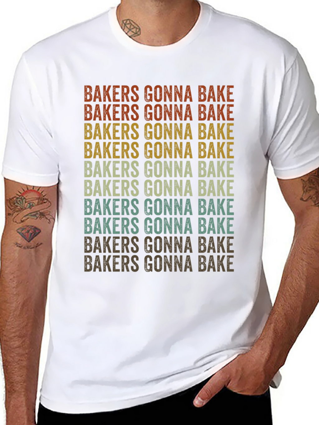 Bakers Gonna Bake Retro Graphic Tee