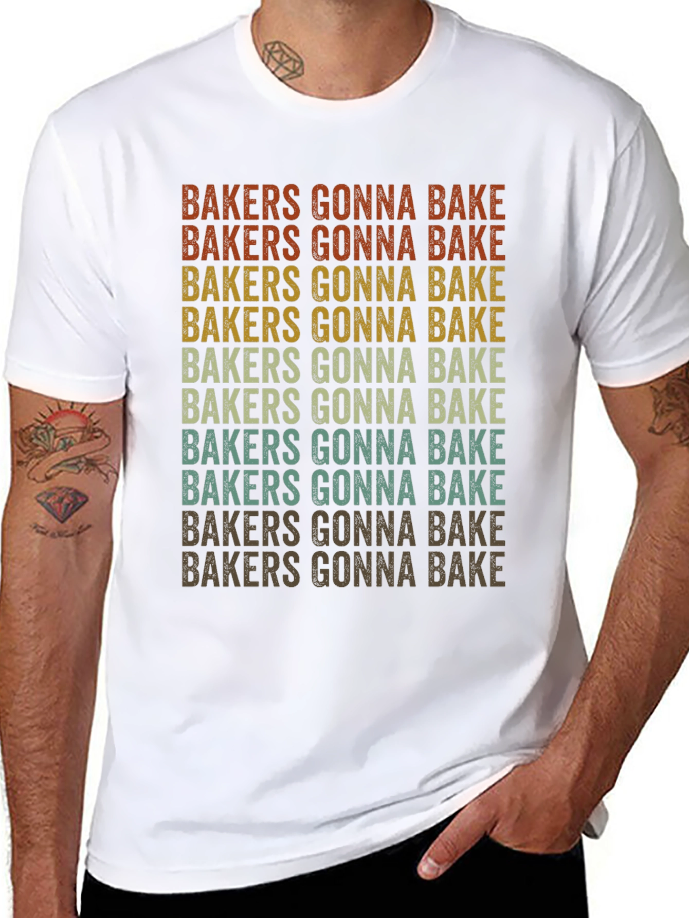 Bakers Gonna Bake Retro Graphic Tee
