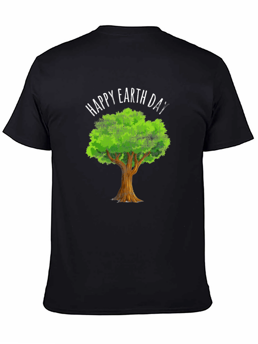 Happy Earth Day Tree Graphic Tee - Eco-Friendly Design