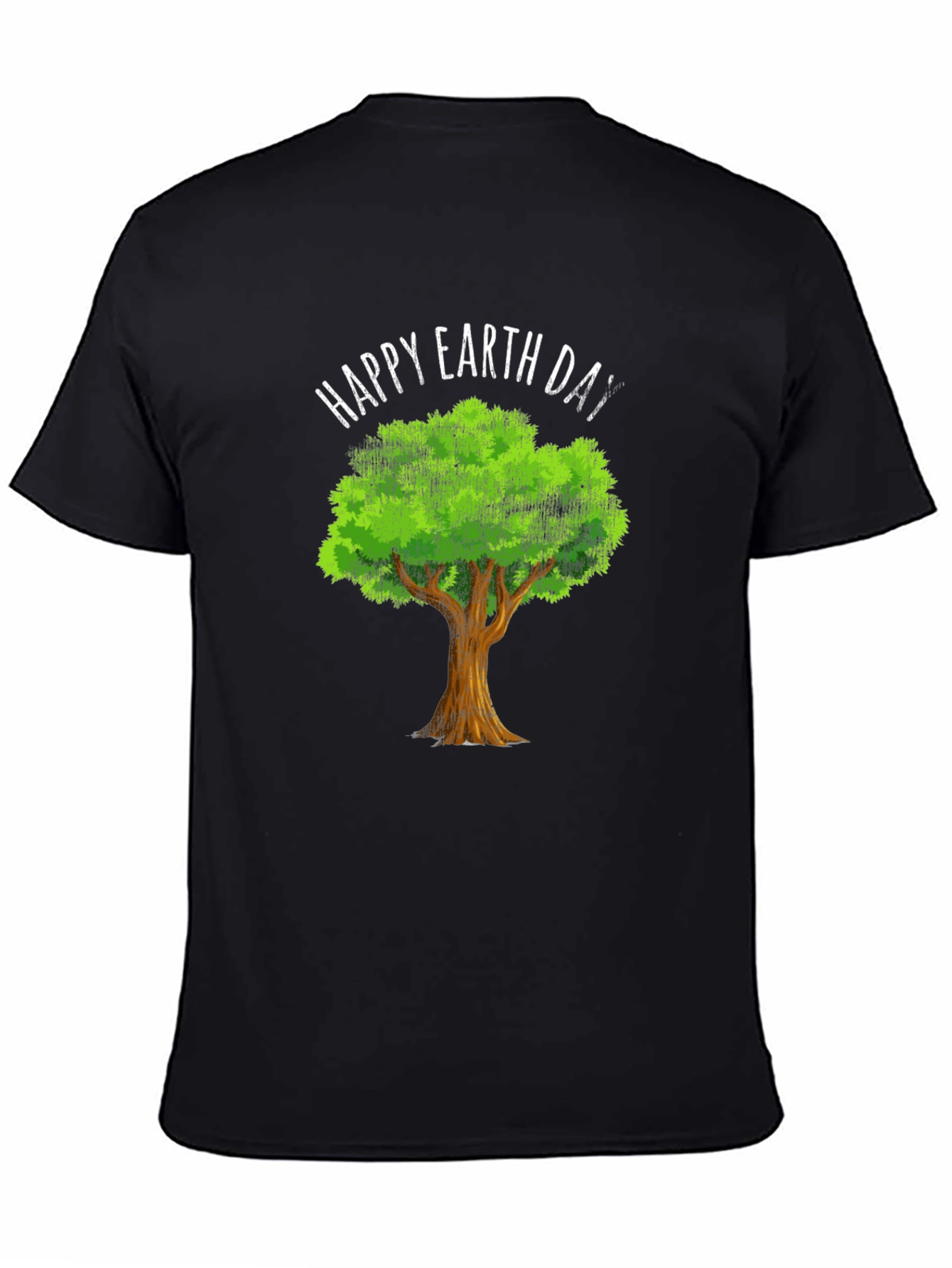 Happy Earth Day Tree Graphic Tee - Eco-Friendly Design