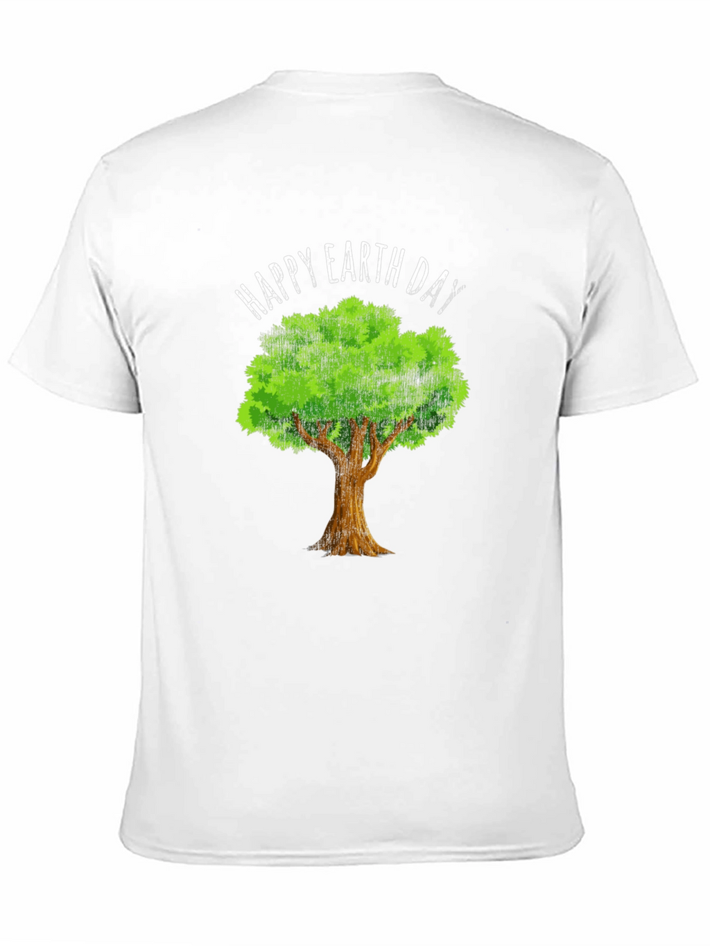 Happy Earth Day Tree Graphic Tee - Eco-Friendly Design