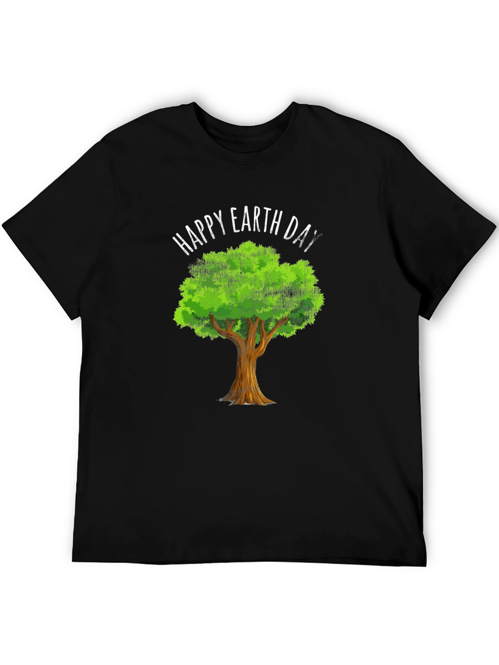 Happy Earth Day Tree Graphic Tee - Eco-Friendly Design