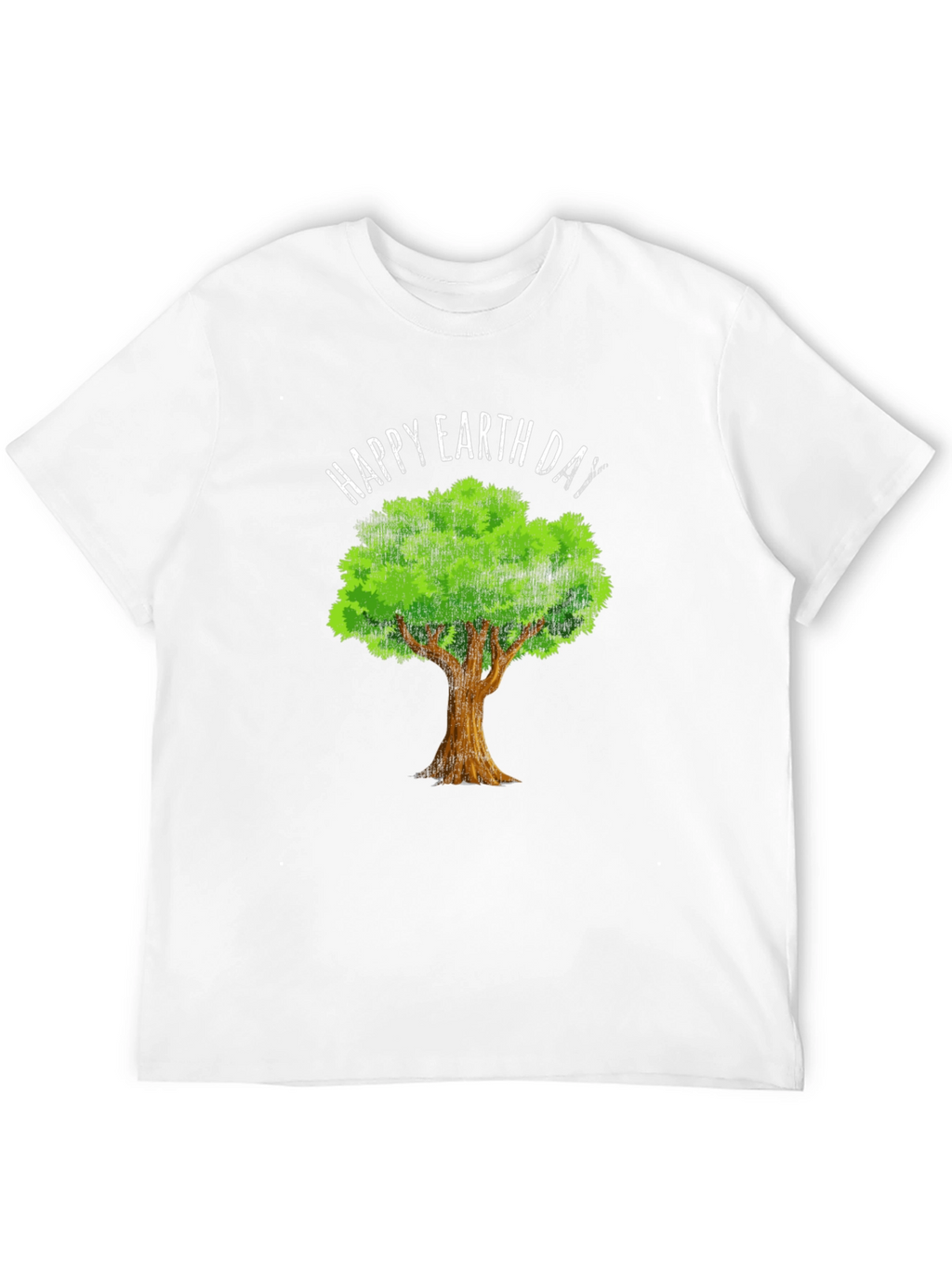 Happy Earth Day Tree Graphic Tee - Eco-Friendly Design