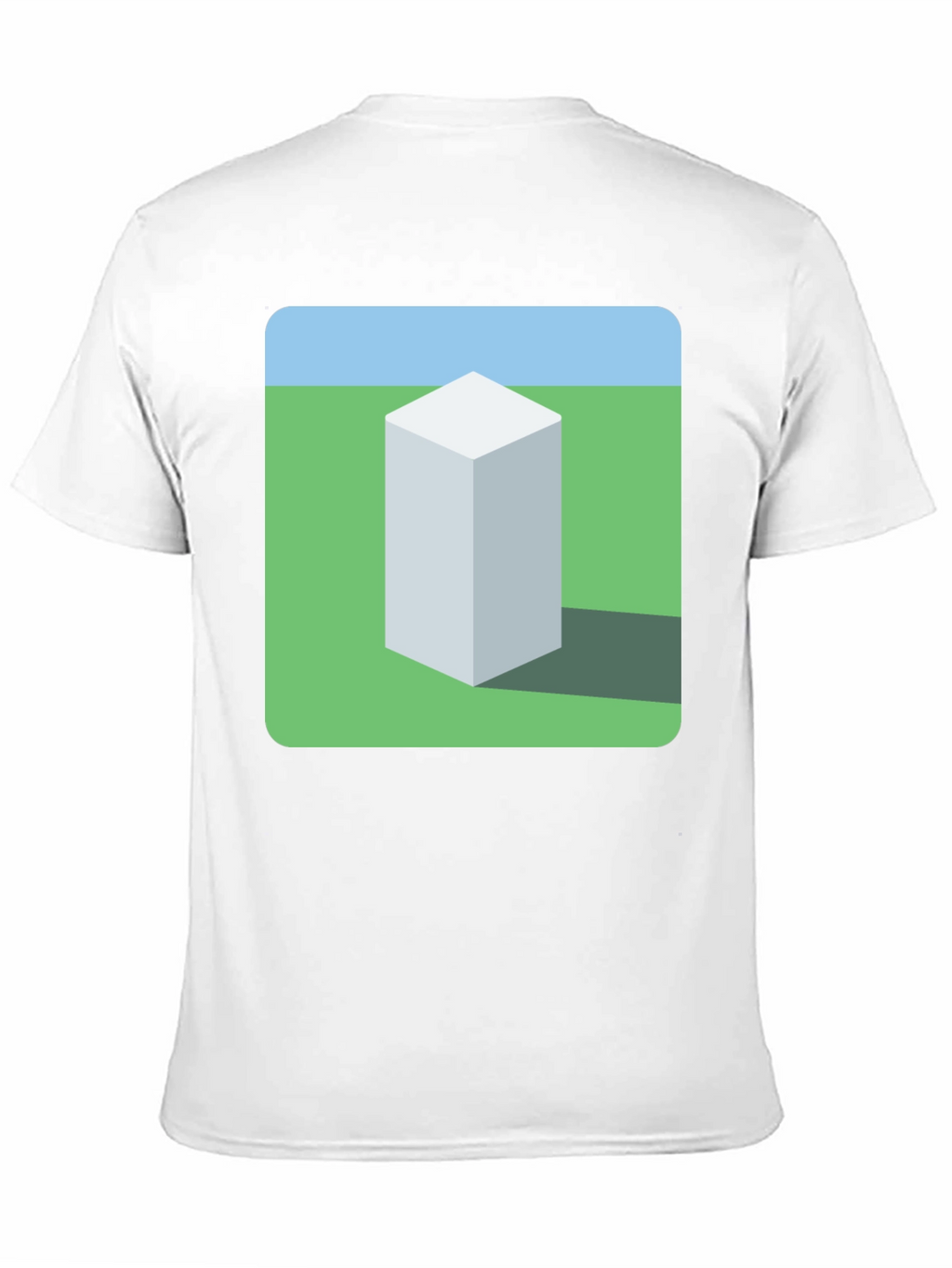 Geometric Cube Landscape Graphic Tee
