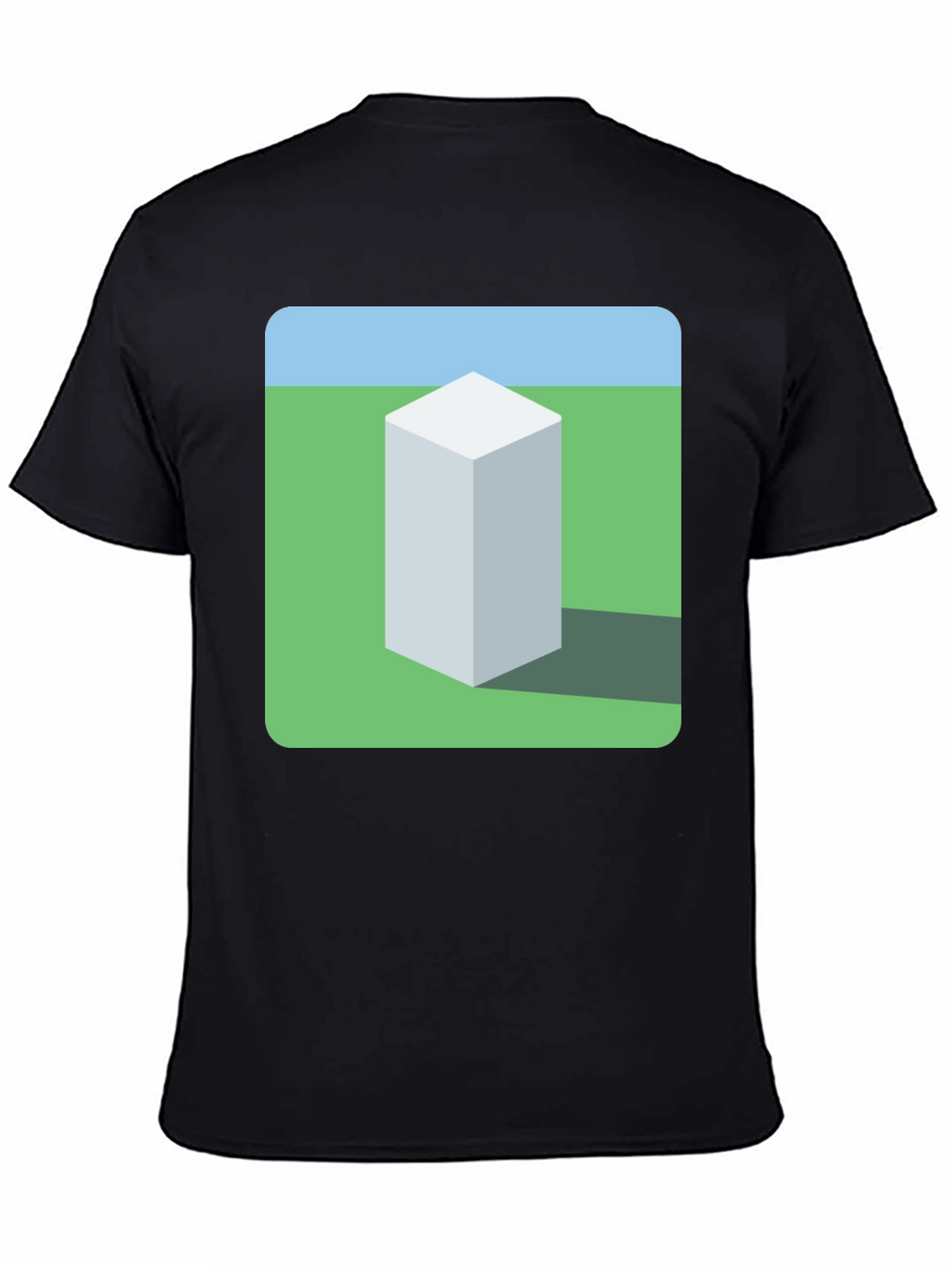 Geometric Cube Landscape Graphic Tee