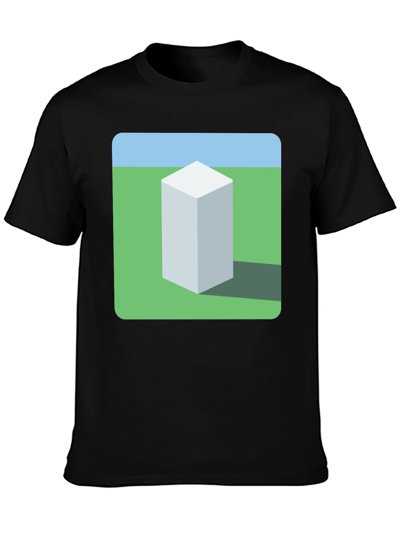 Geometric Cube Landscape Graphic Tee
