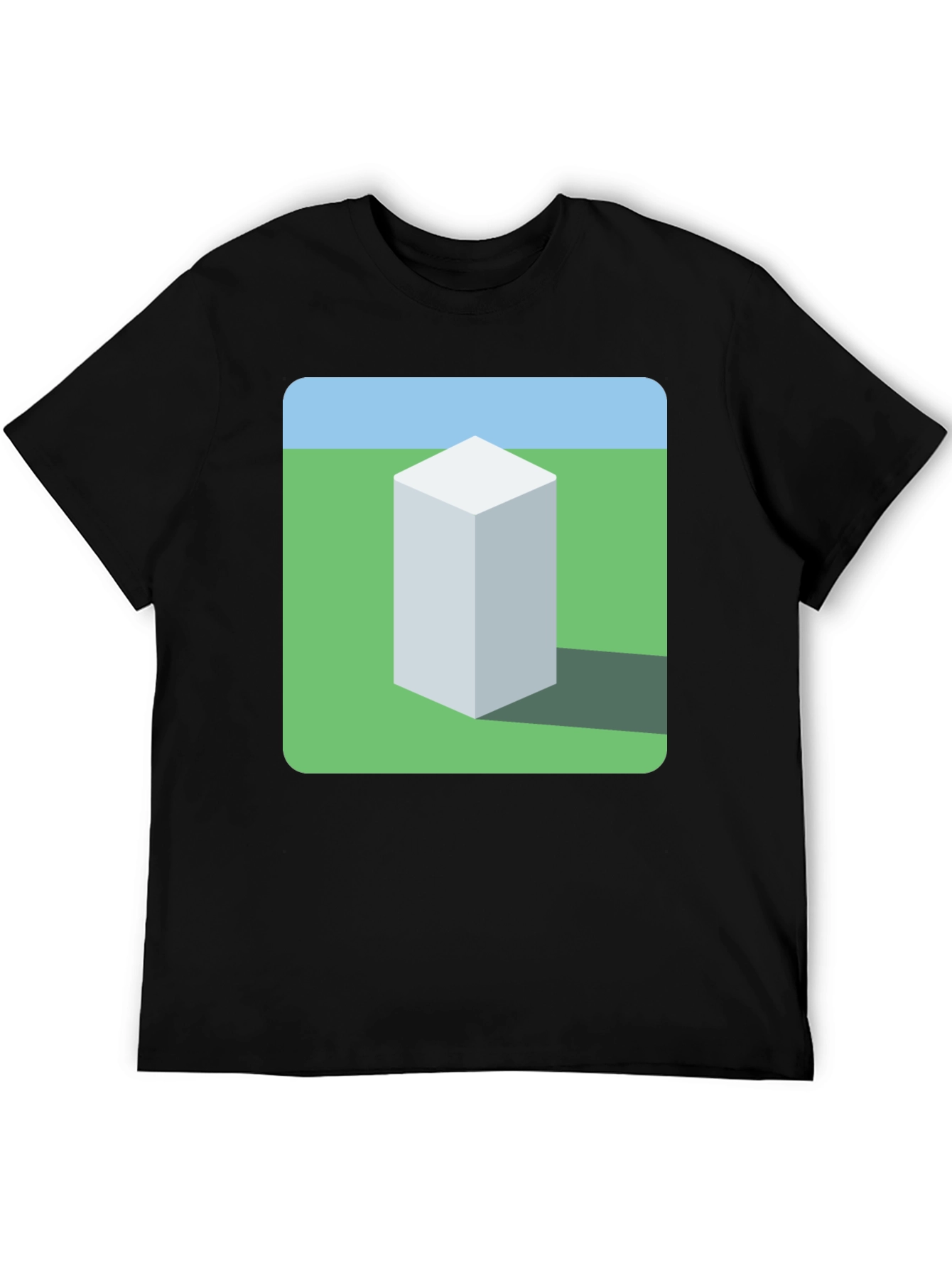 Geometric Cube Landscape Graphic Tee