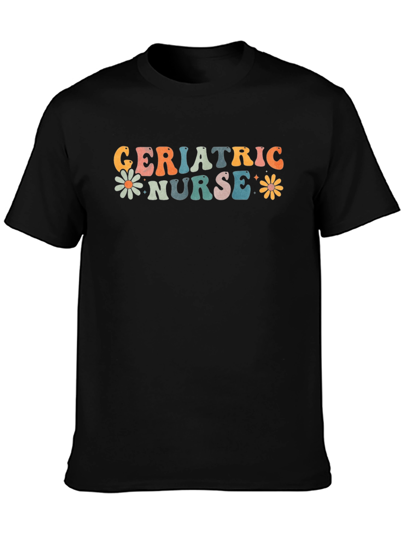 Geriatric Nurse Retro Graphic T-Shirt