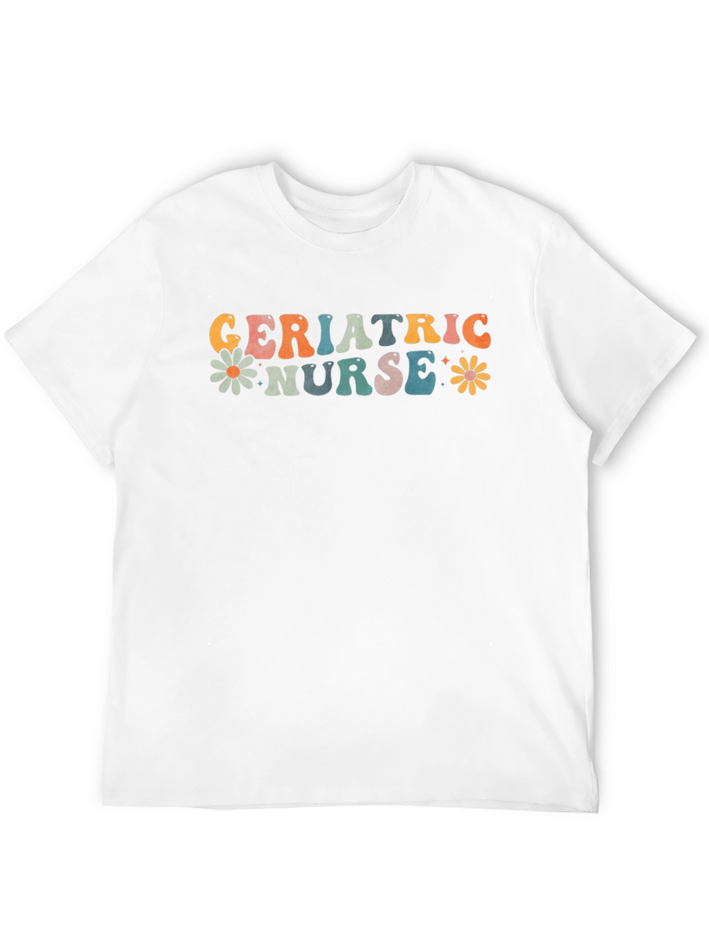 Geriatric Nurse Retro Graphic T-Shirt