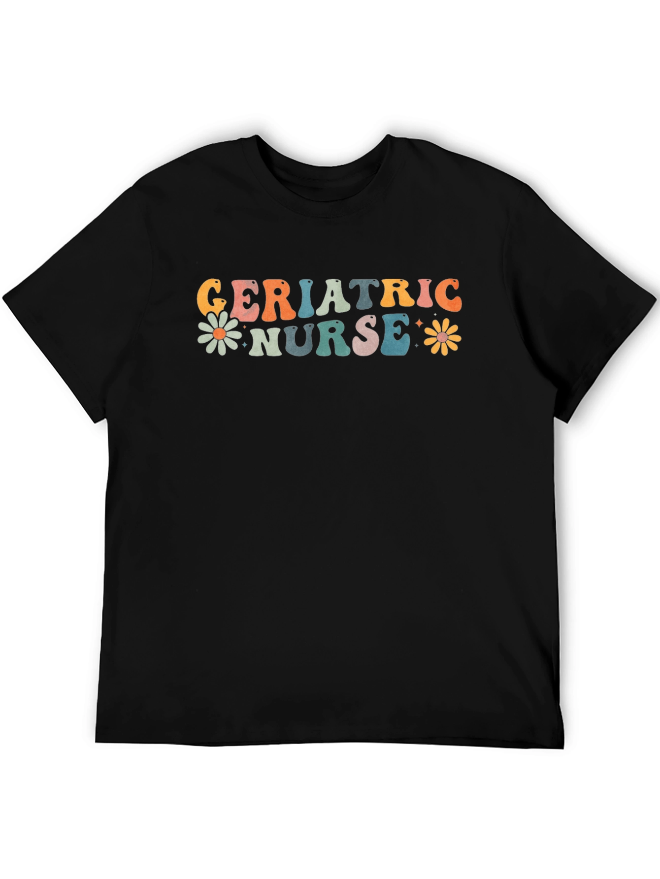 Geriatric Nurse Retro Graphic T-Shirt