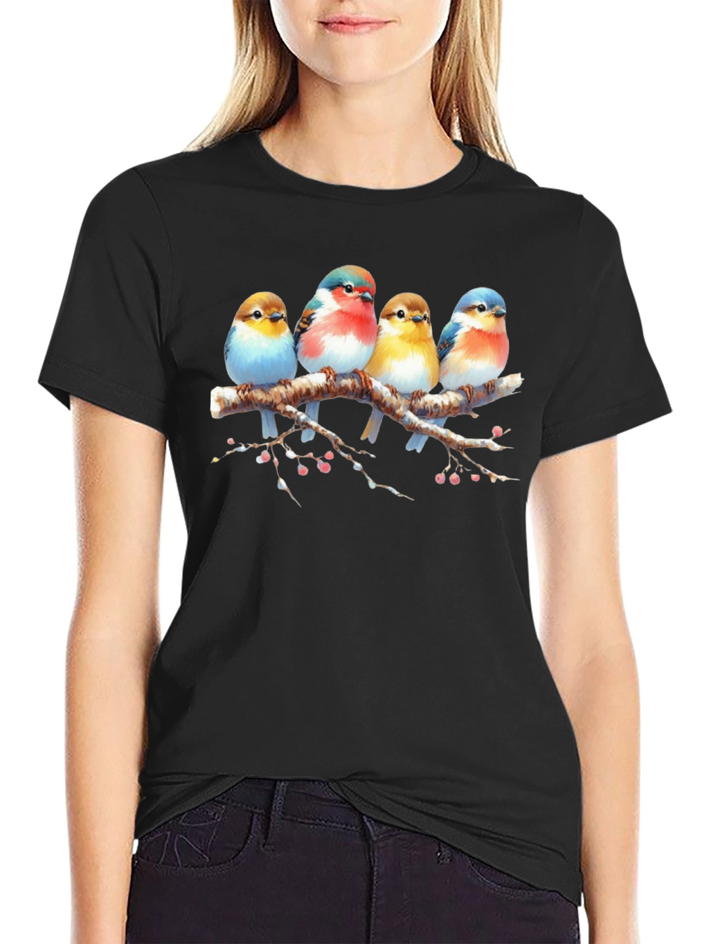 Birds on Branch Graphic Tee