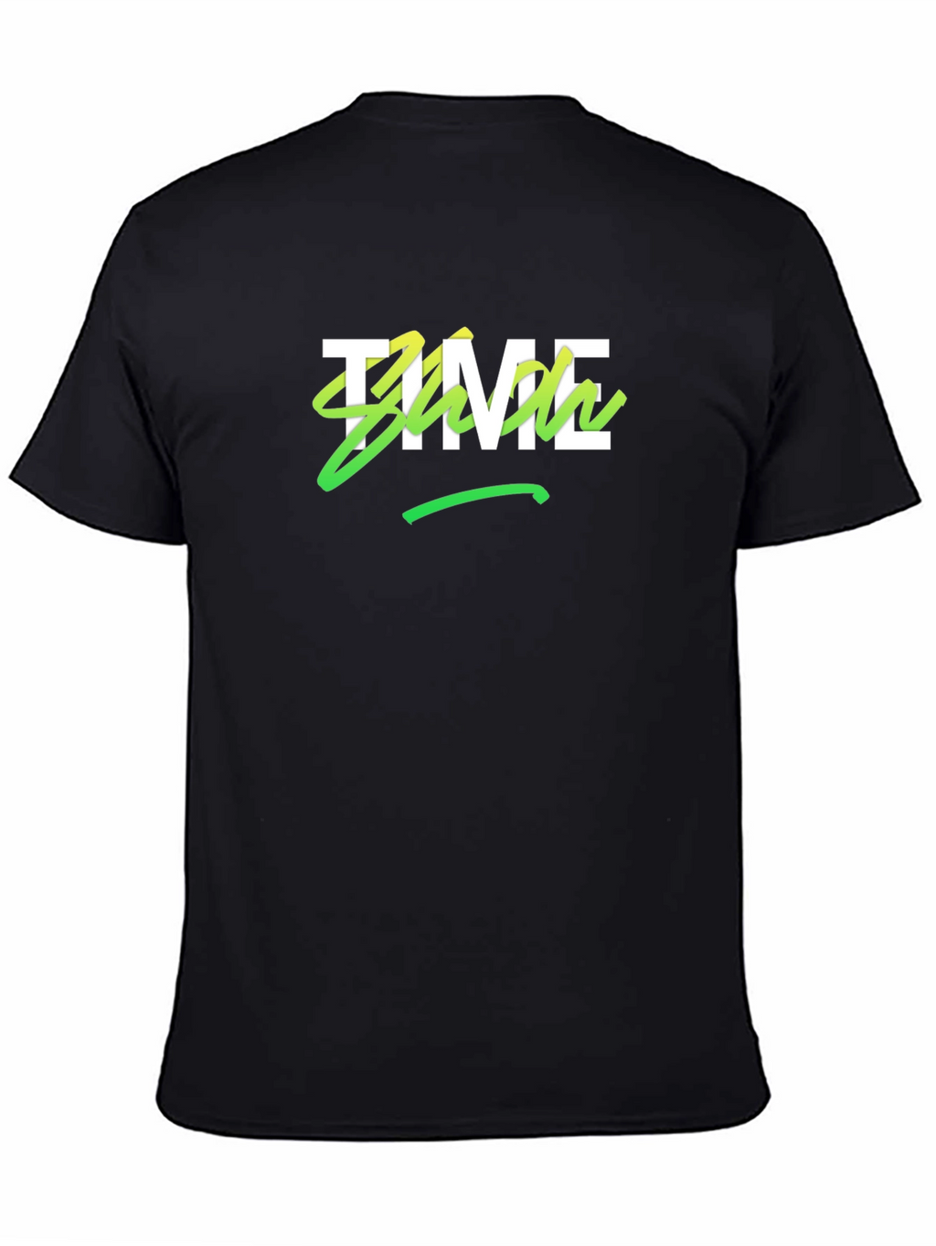 Time Show Black Graphic Tee