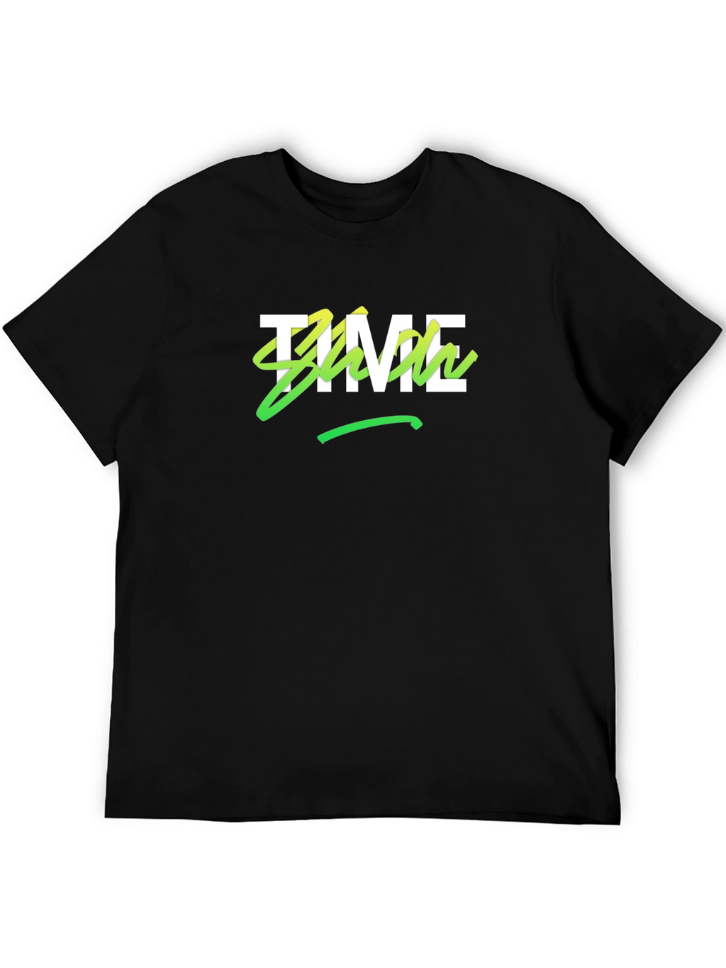 Time Show Black Graphic Tee