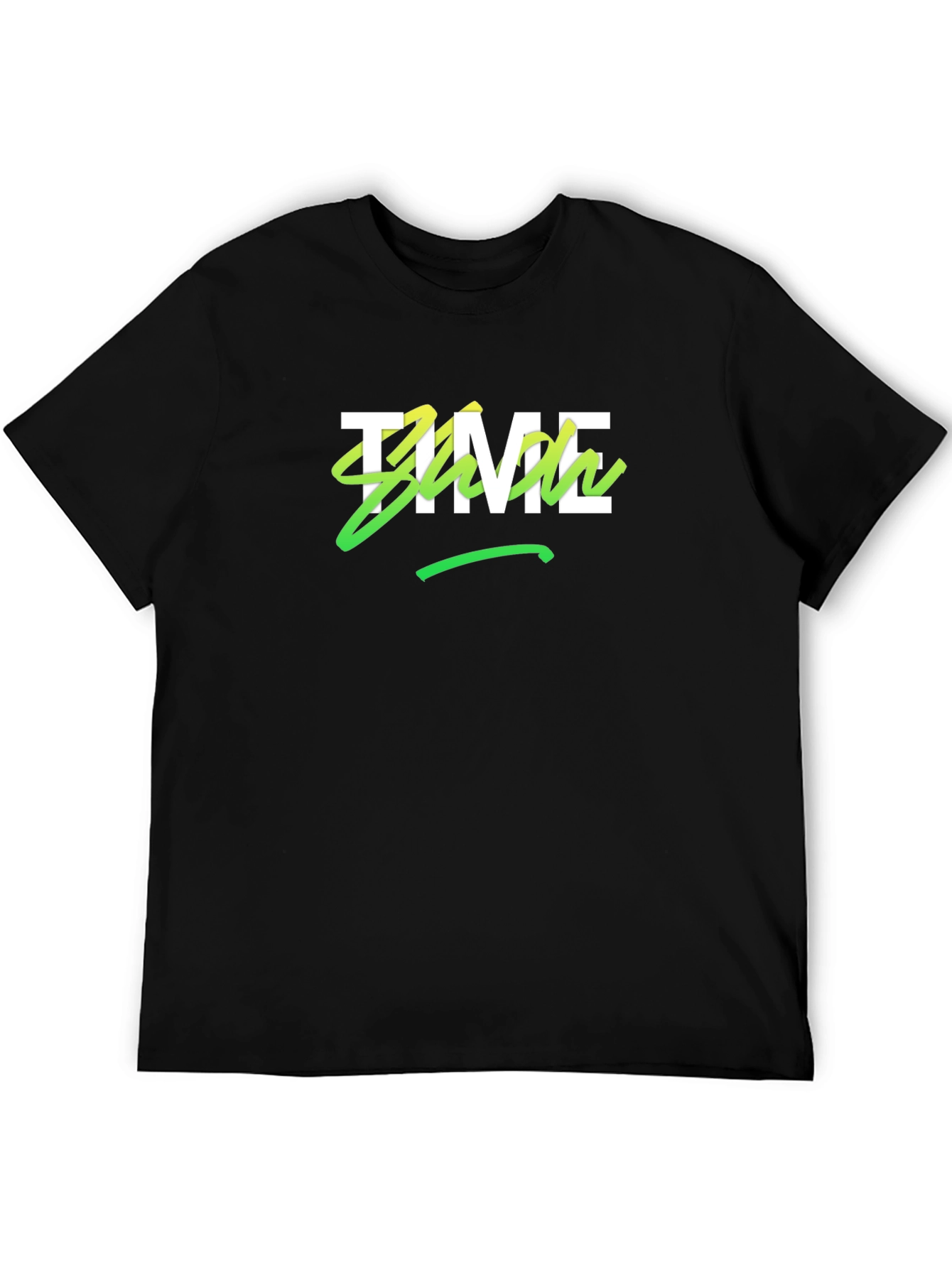 Time Show Black Graphic Tee
