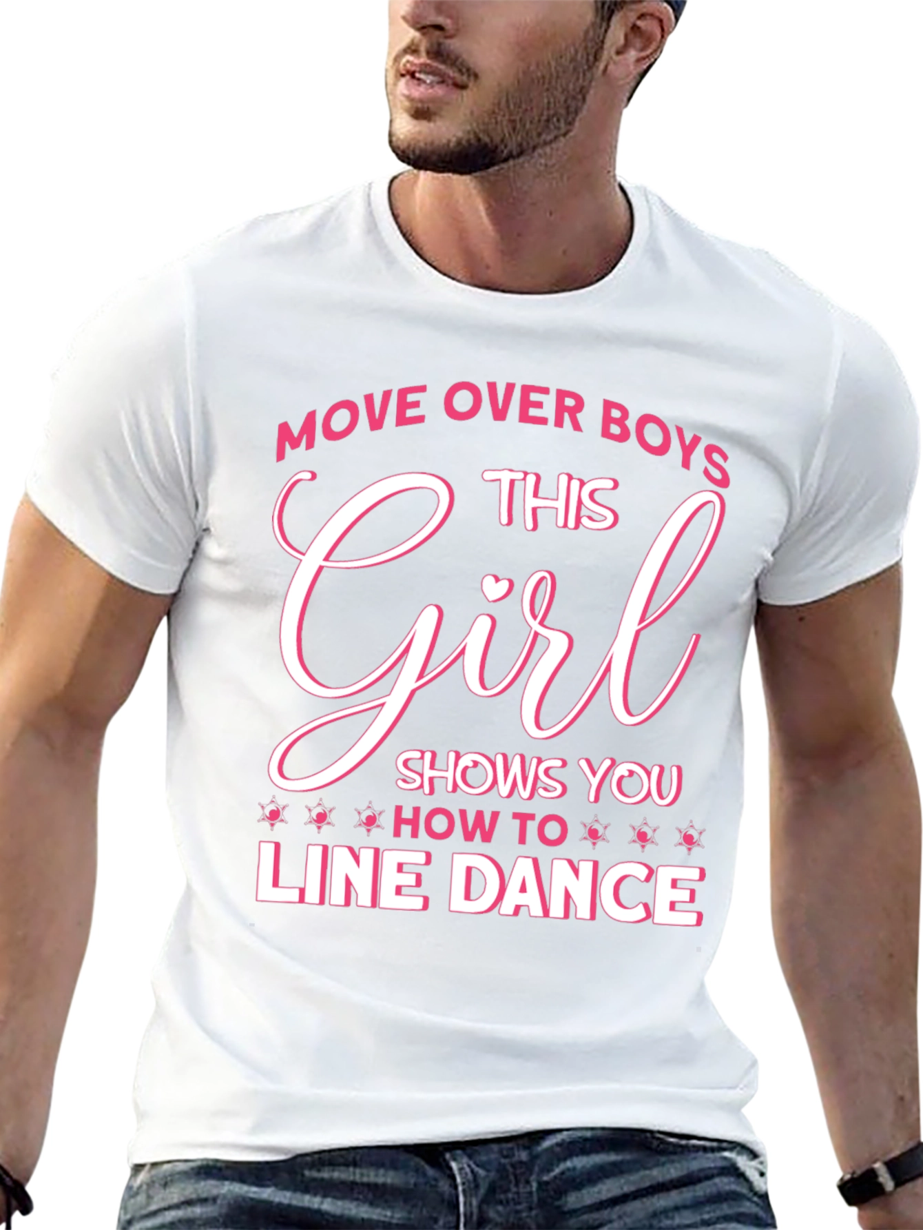 Line Dance Girl T-Shirt - Move Over Boys!