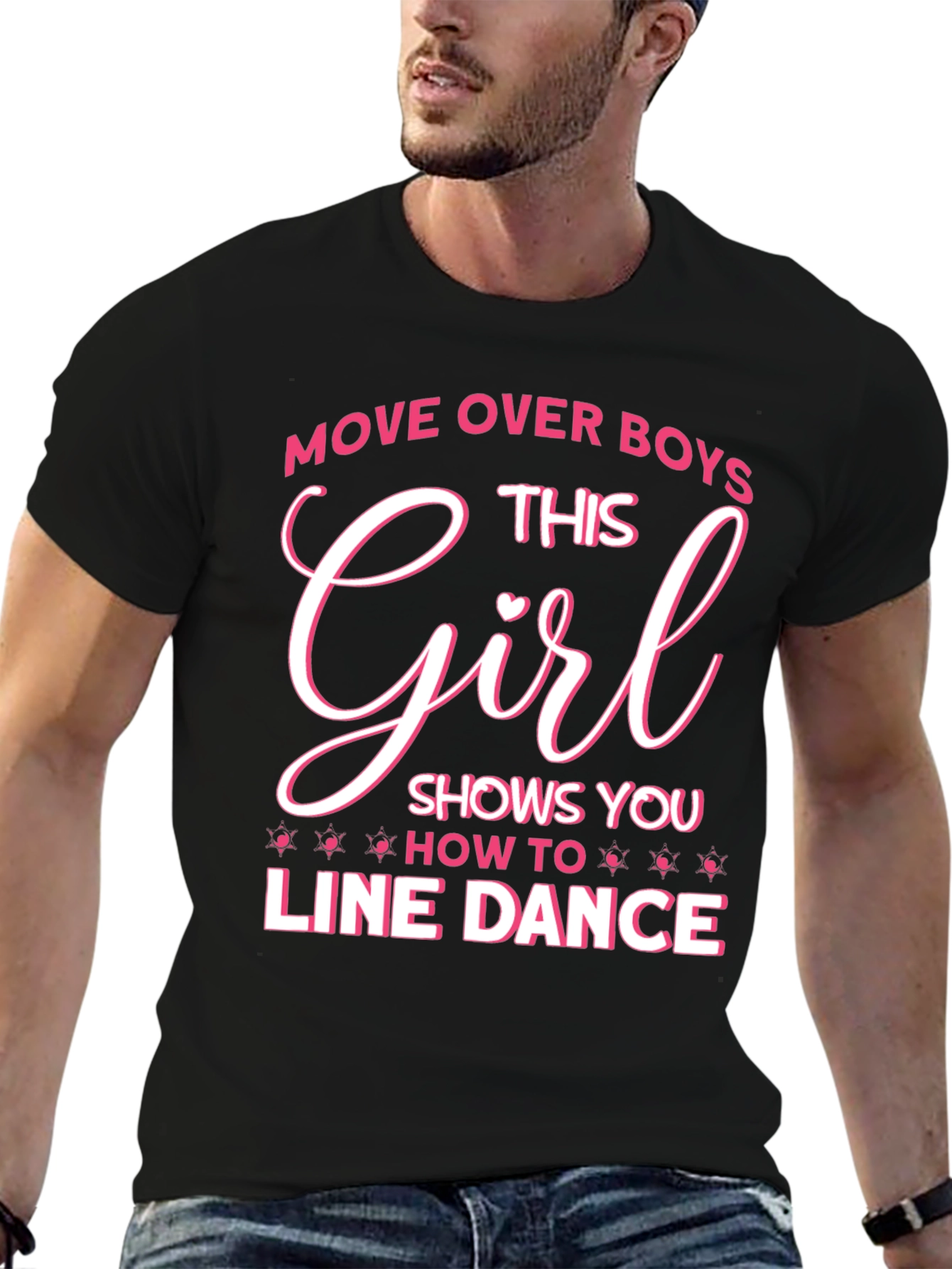 Line Dance Girl T-Shirt - Move Over Boys!