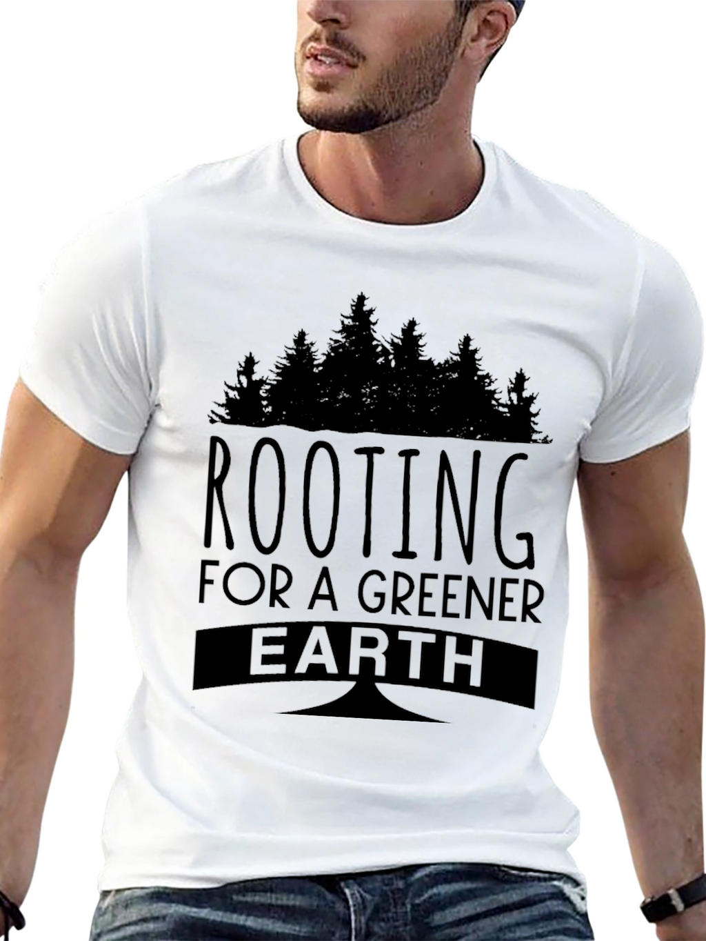 Rooting for a Greener Earth Graphic Tee