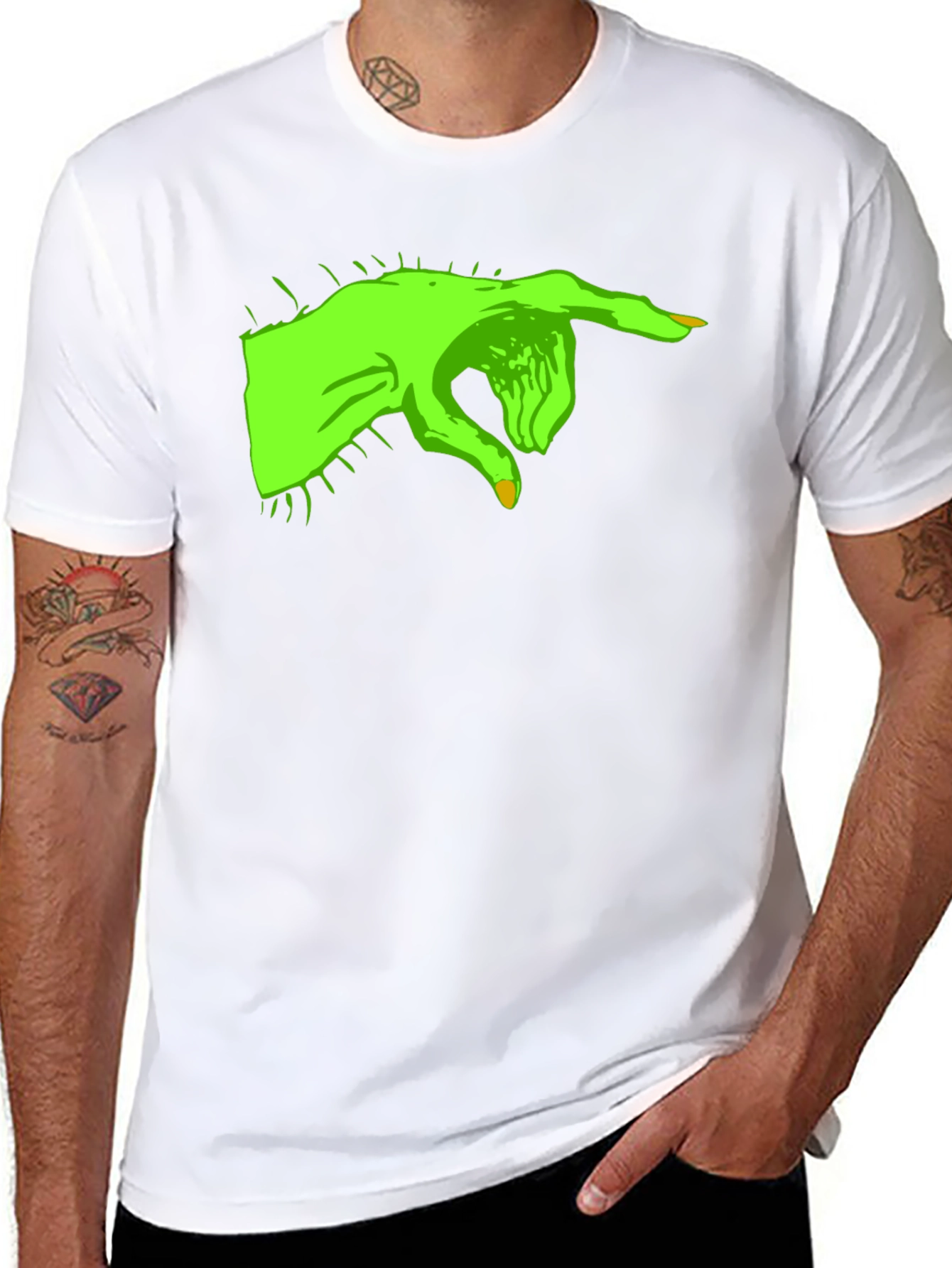 Grinch Hand Black T-Shirt