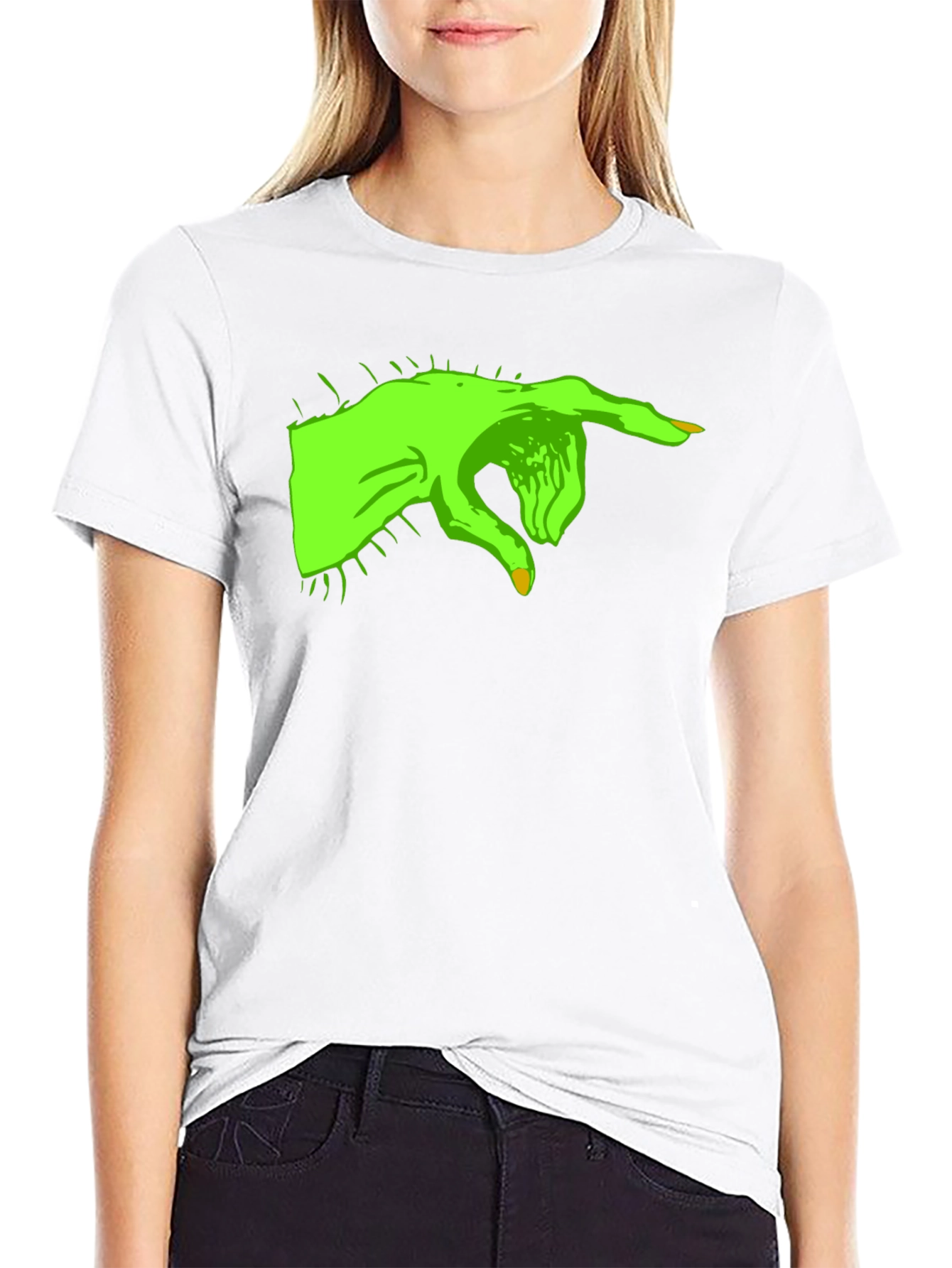 Grinch Hand Black T-Shirt