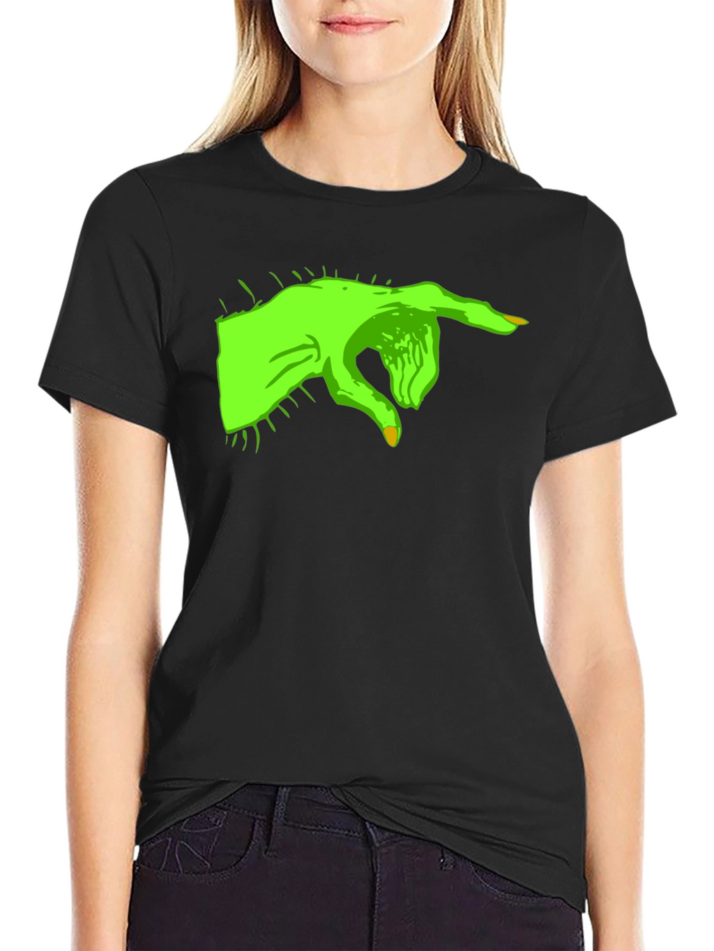 Grinch Hand Black T-Shirt