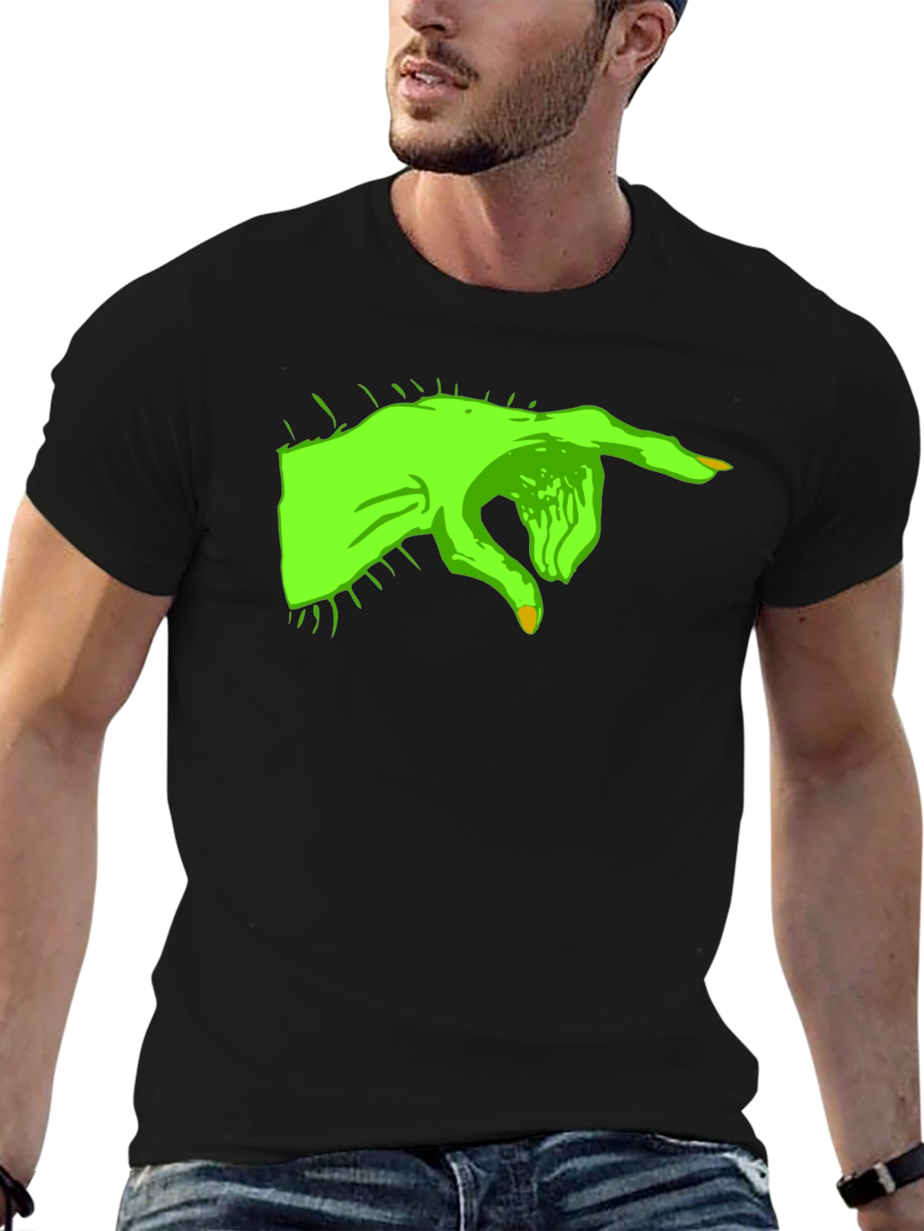 Grinch Hand Black T-Shirt
