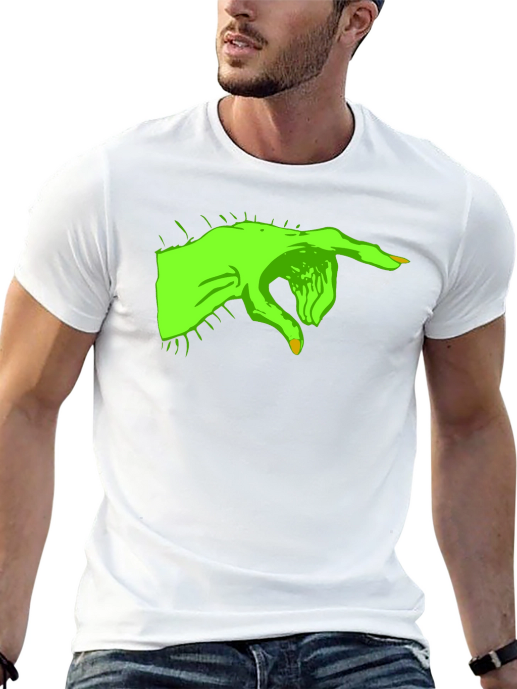 Grinch Hand Black T-Shirt