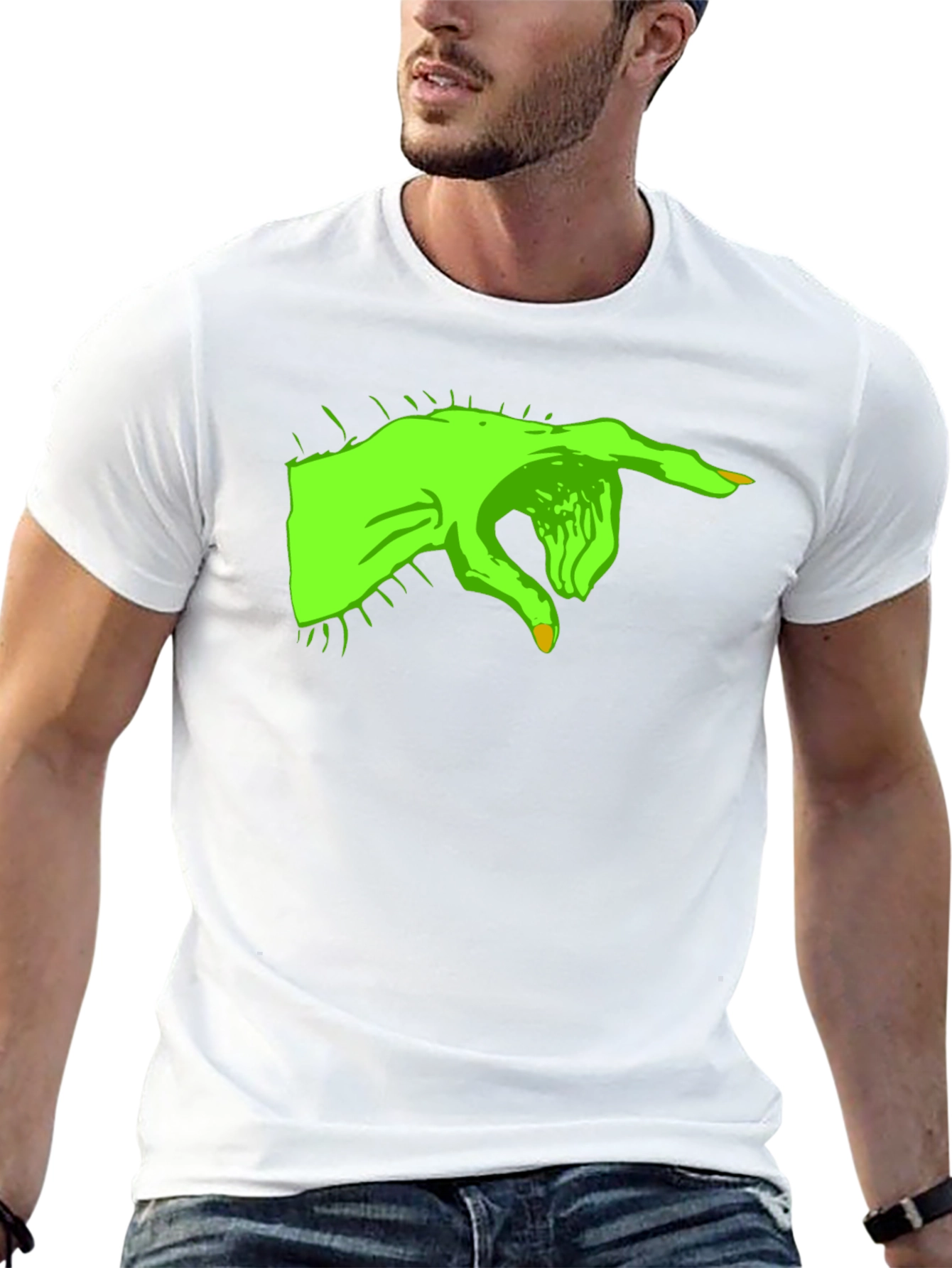 Grinch Hand Black T-Shirt