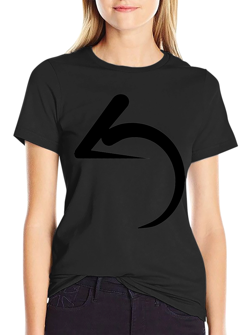Minimalist Symbol Black T-Shirt