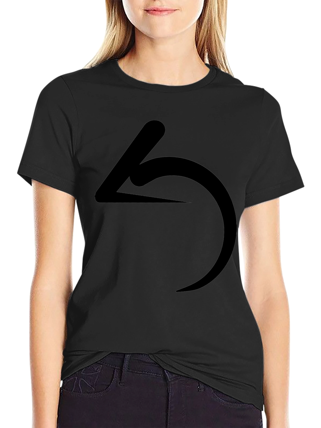 Minimalist Symbol Black T-Shirt