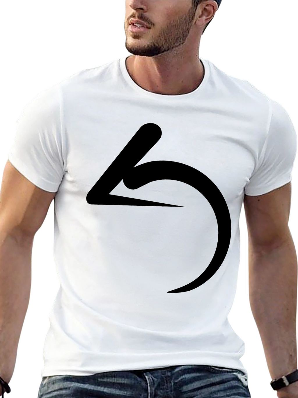 Minimalist Symbol Black T-Shirt