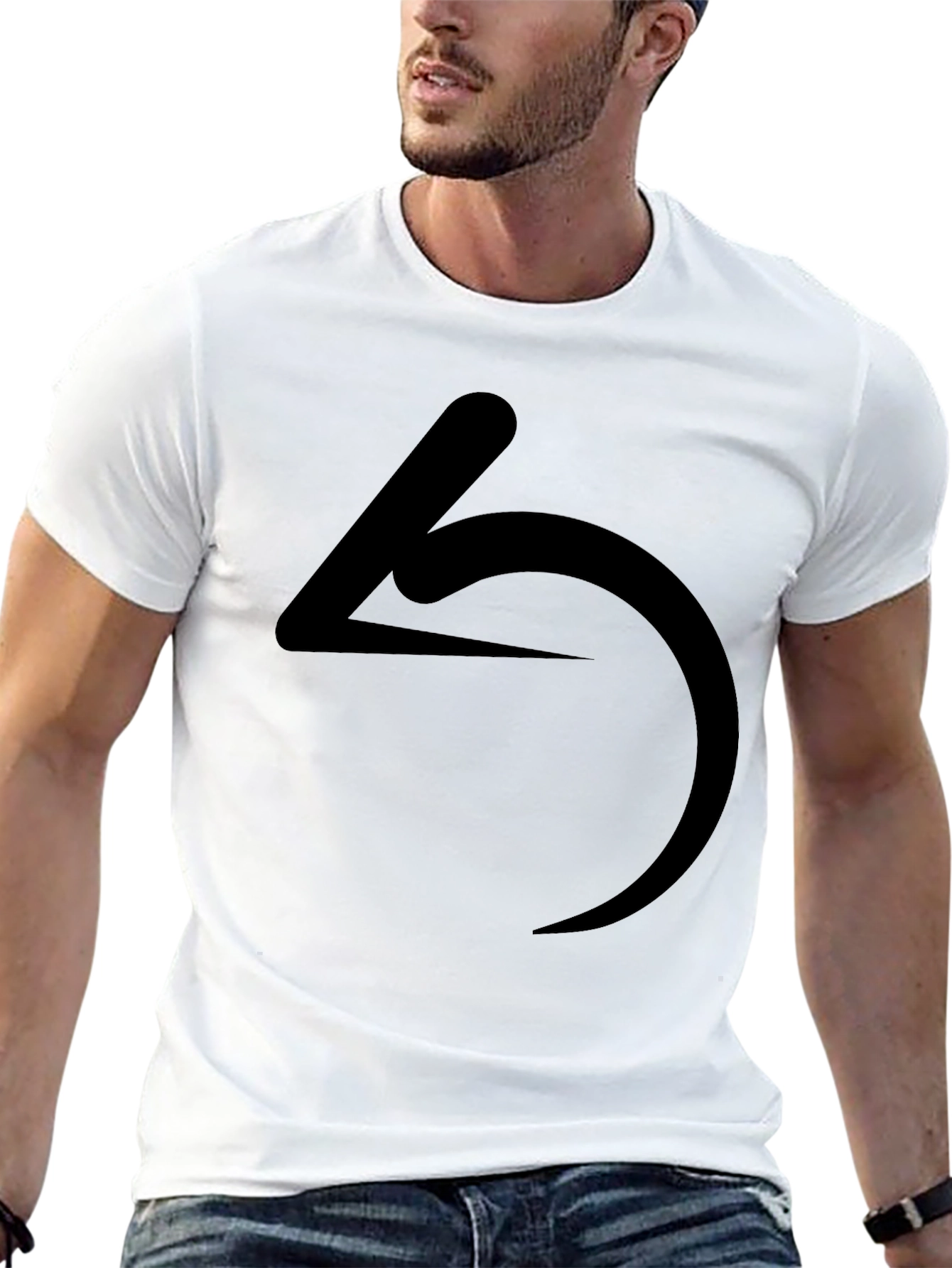 Minimalist Symbol Black T-Shirt