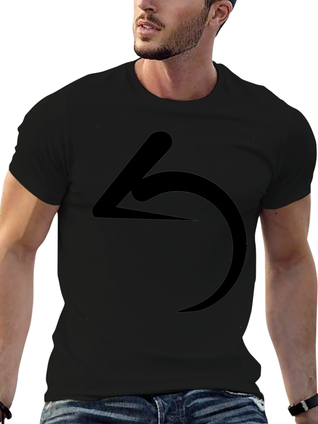 Minimalist Symbol Black T-Shirt