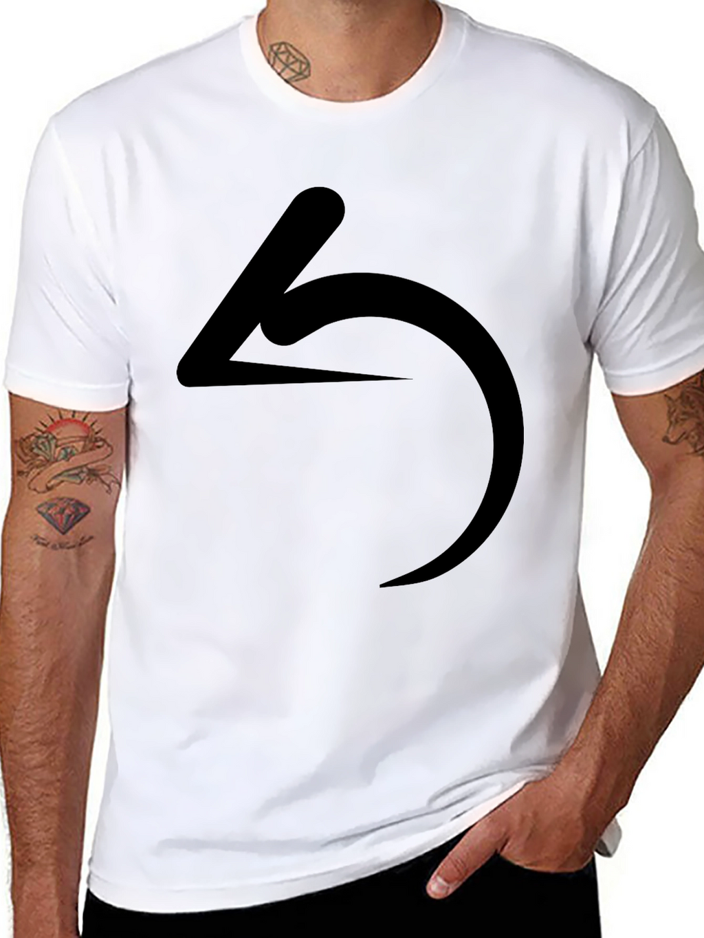 Minimalist Symbol Black T-Shirt