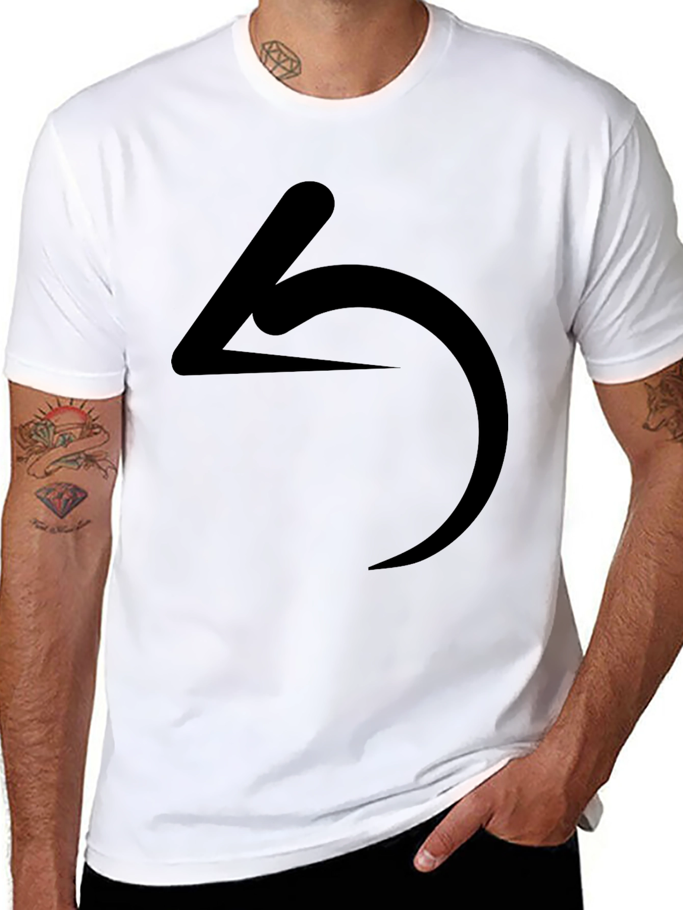 Minimalist Symbol Black T-Shirt