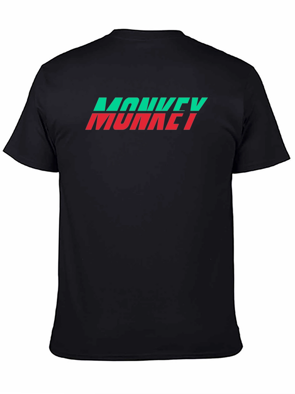 Monkey Graphic Tee - Crew Neck Black T-Shirt