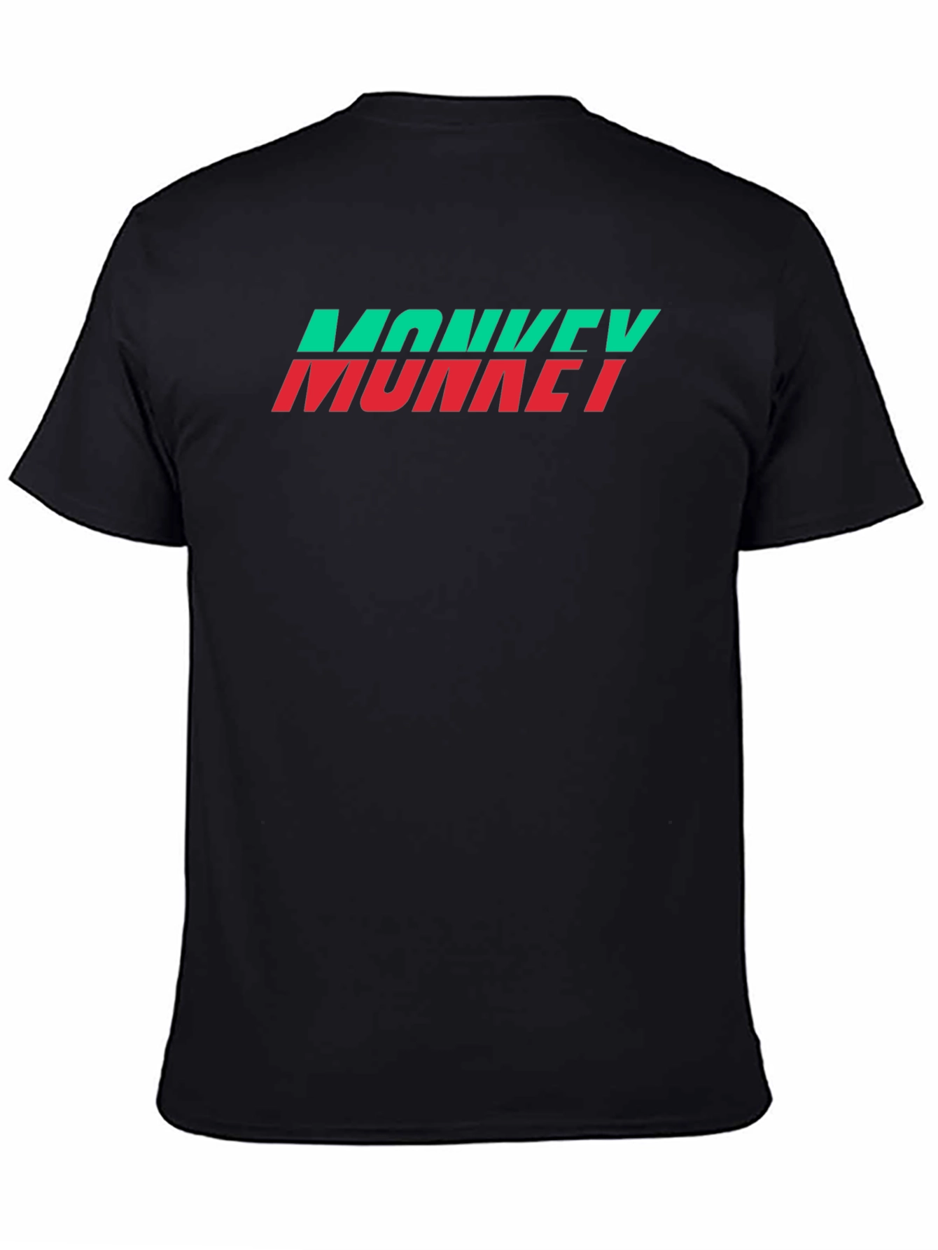 Monkey Graphic Tee - Crew Neck Black T-Shirt