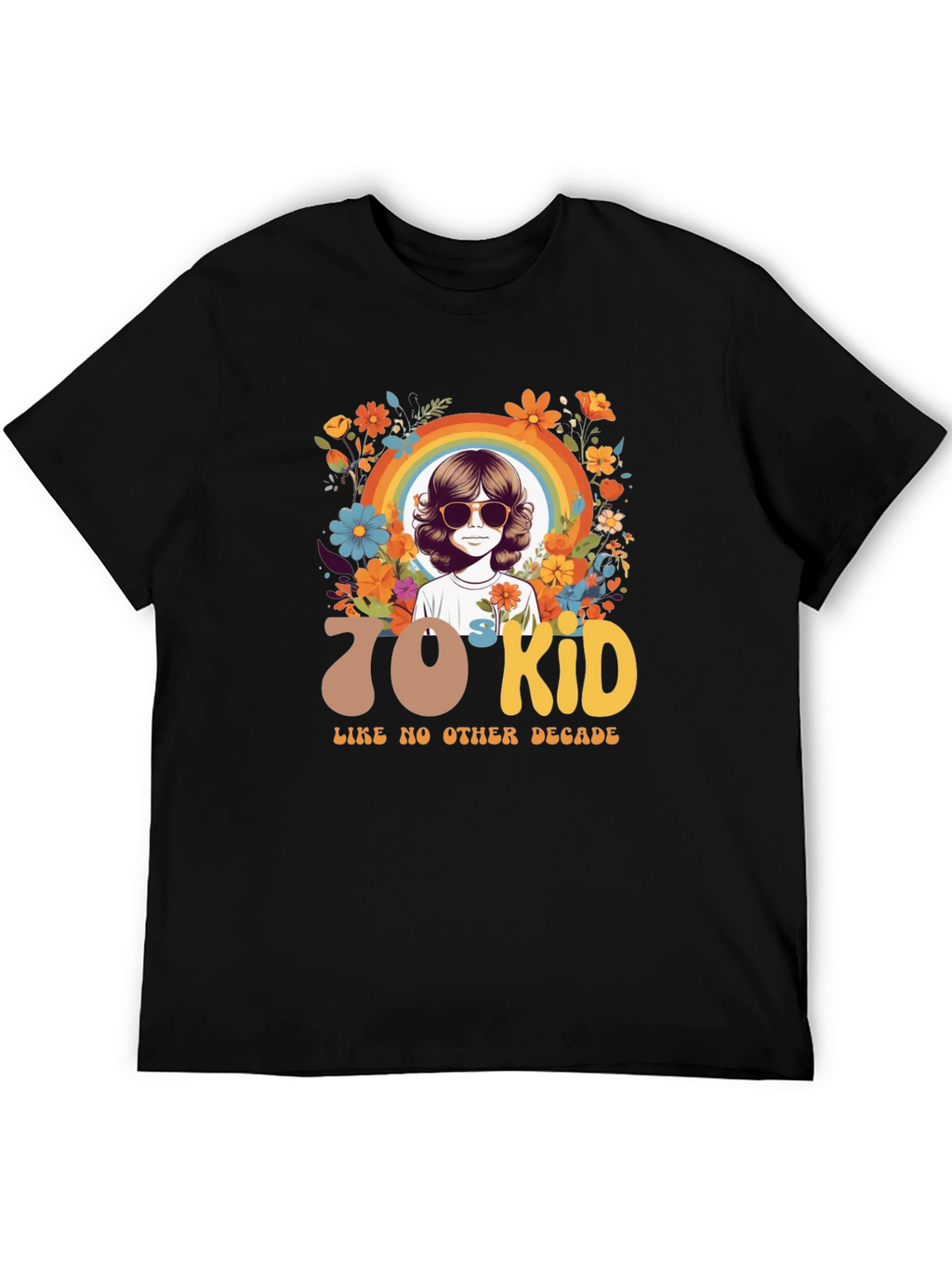 70s Kid Graphic Tee - Retro Style