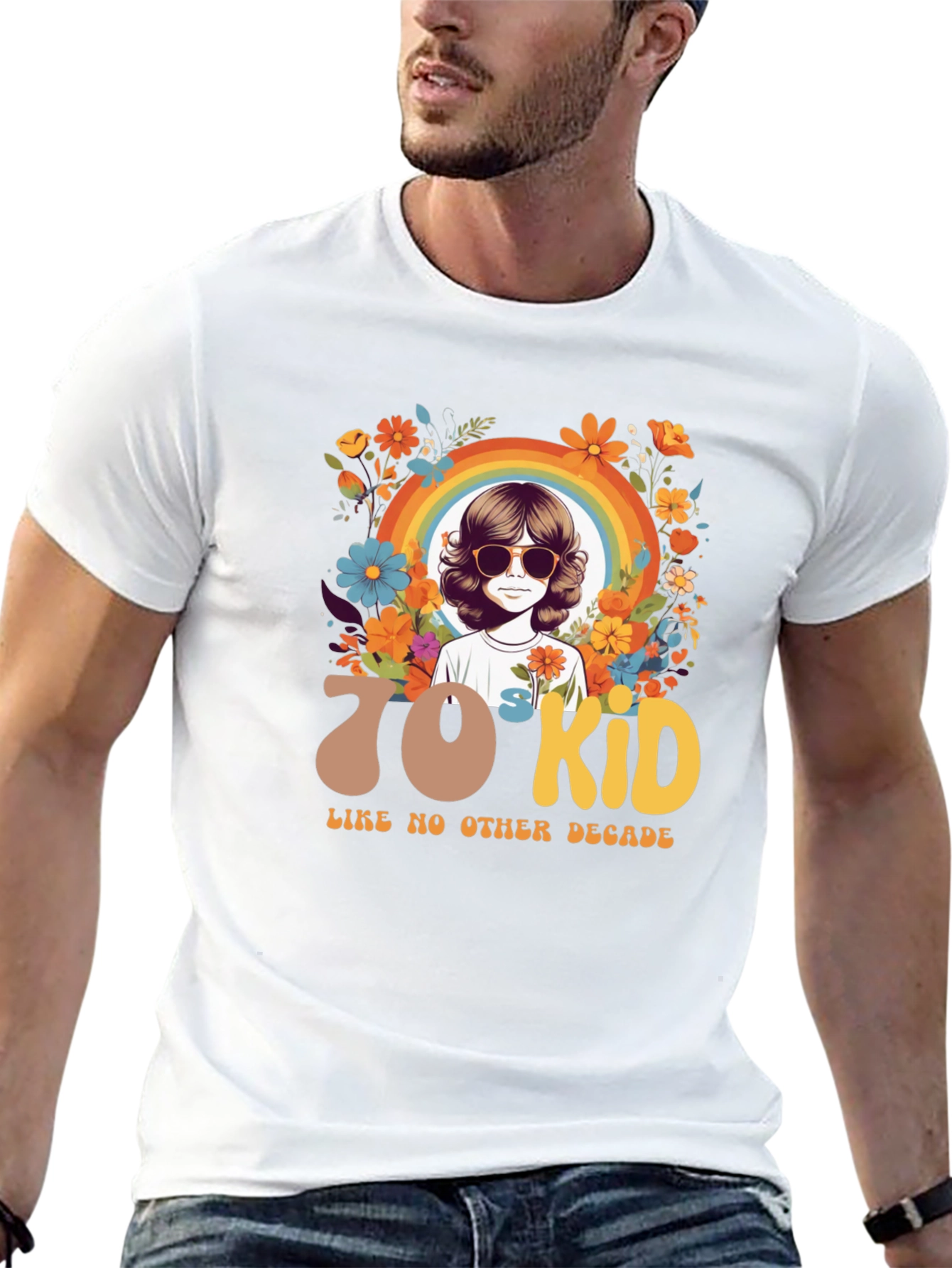 70s Kid Graphic Tee - Retro Style