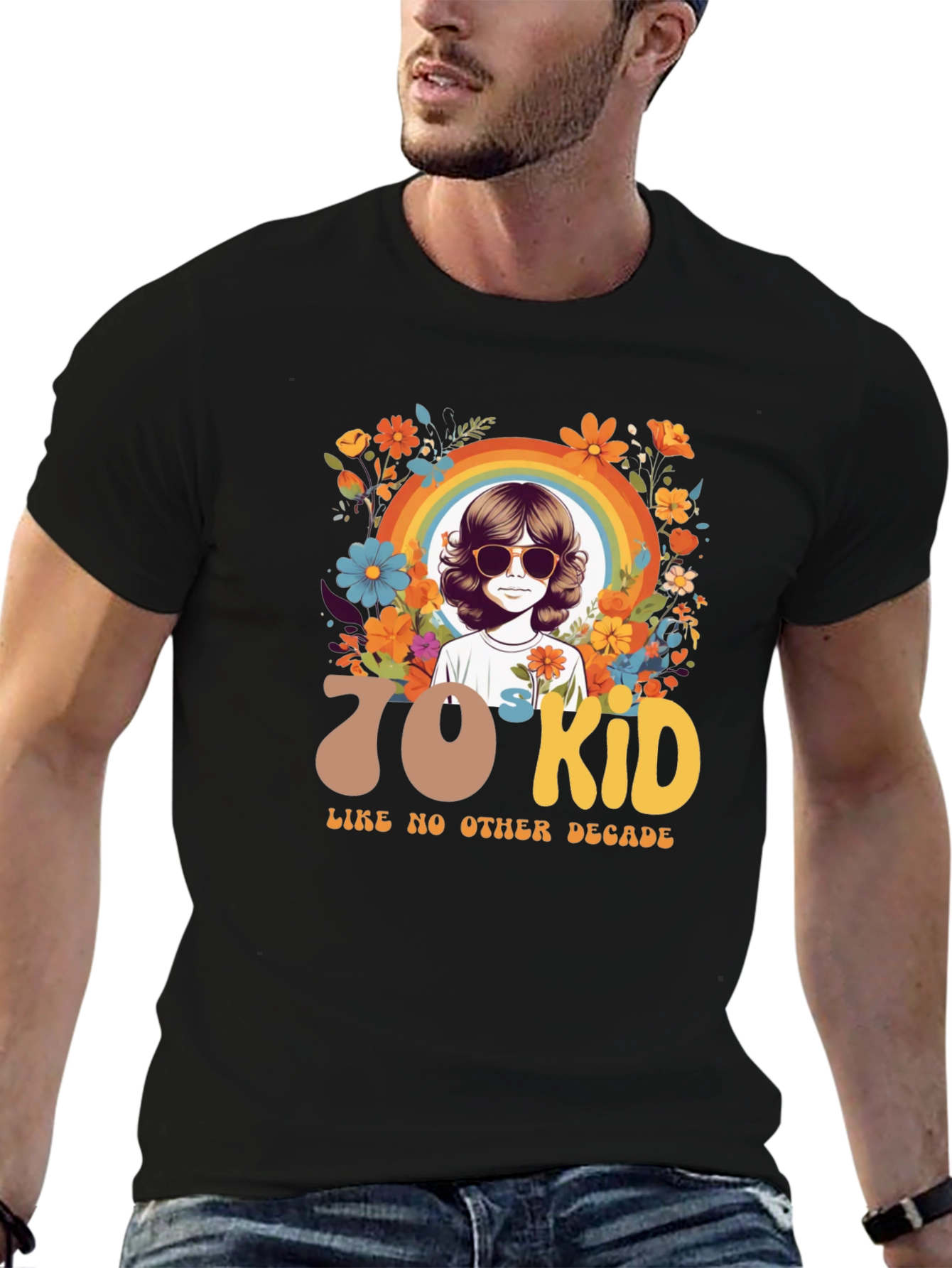 70s Kid Graphic Tee - Retro Style