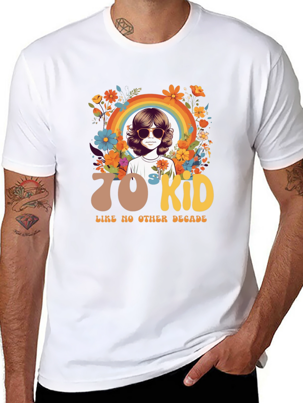 70s Kid Graphic Tee - Retro Style
