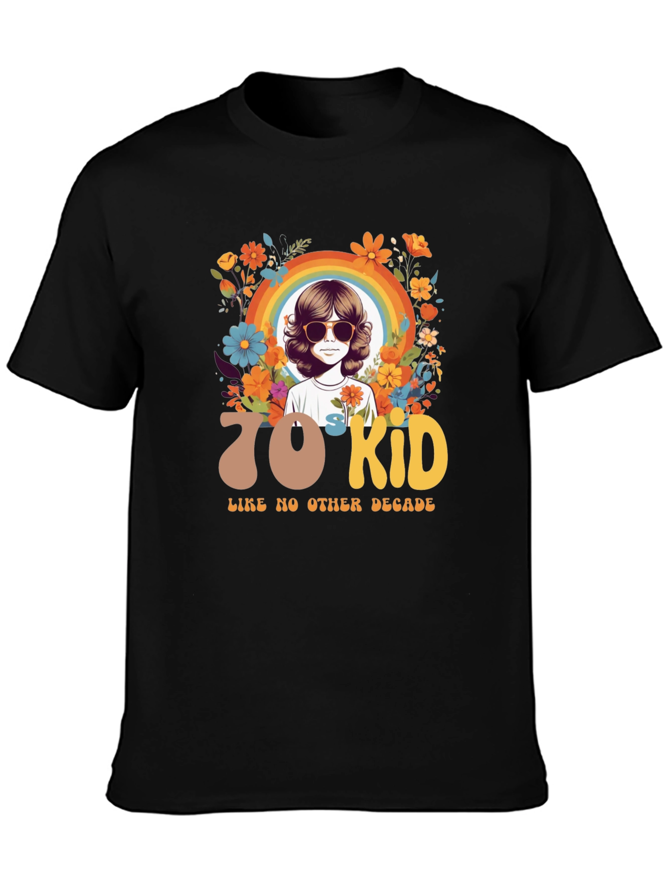 70s Kid Graphic Tee - Retro Style