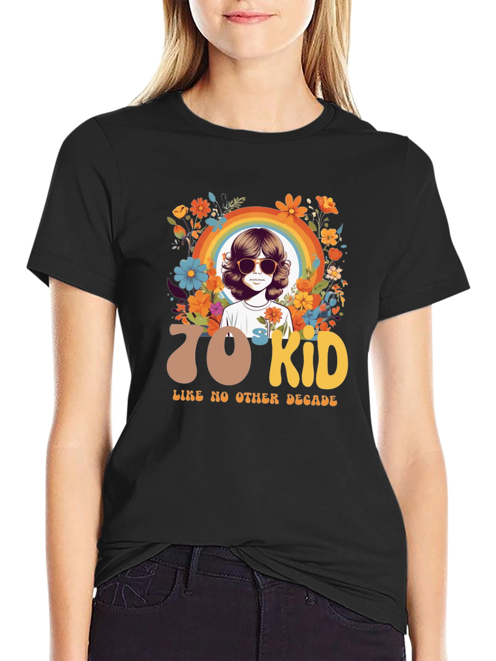 70s Kid Graphic Tee - Retro Style