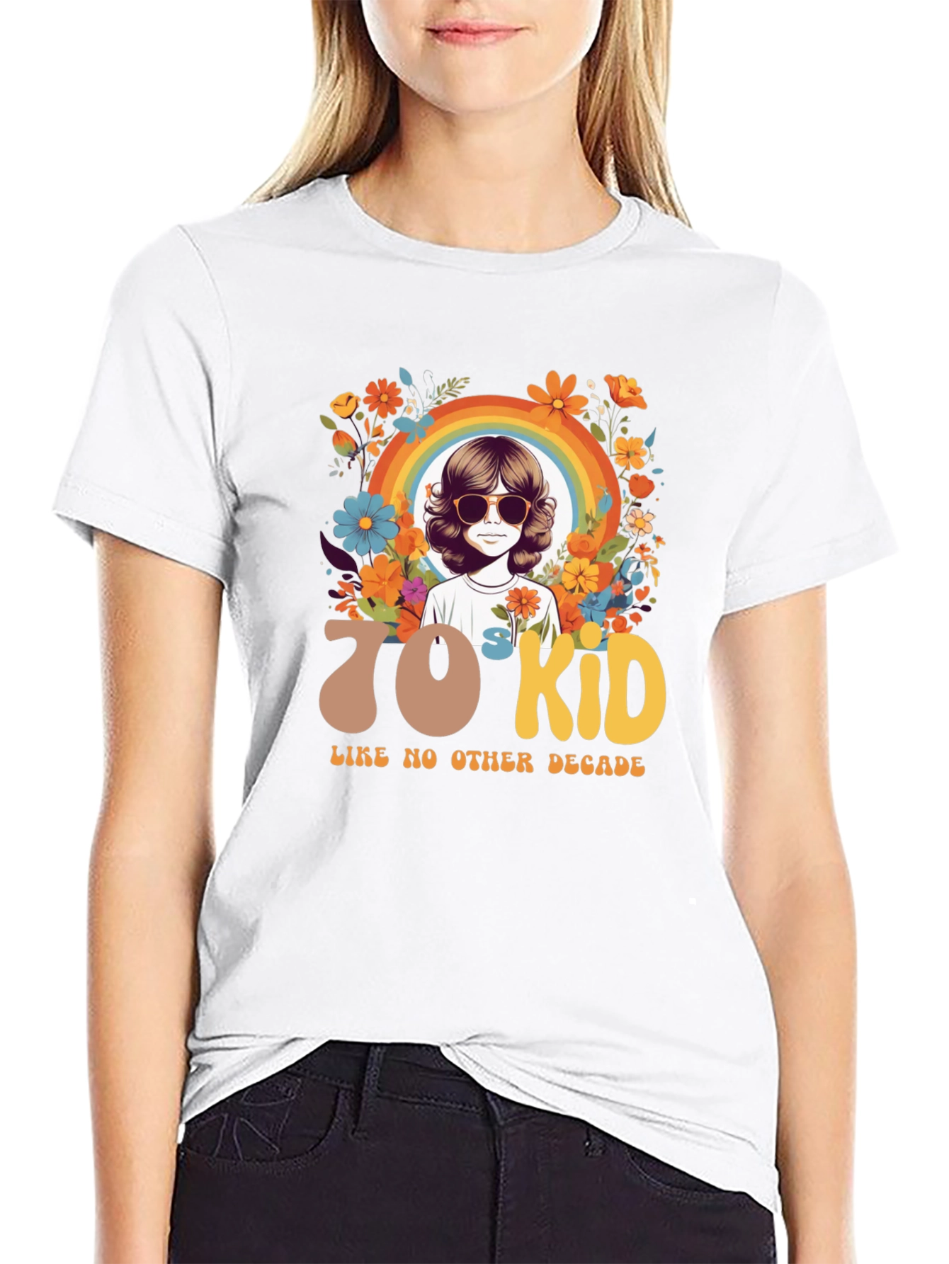 70s Kid Graphic Tee - Retro Style